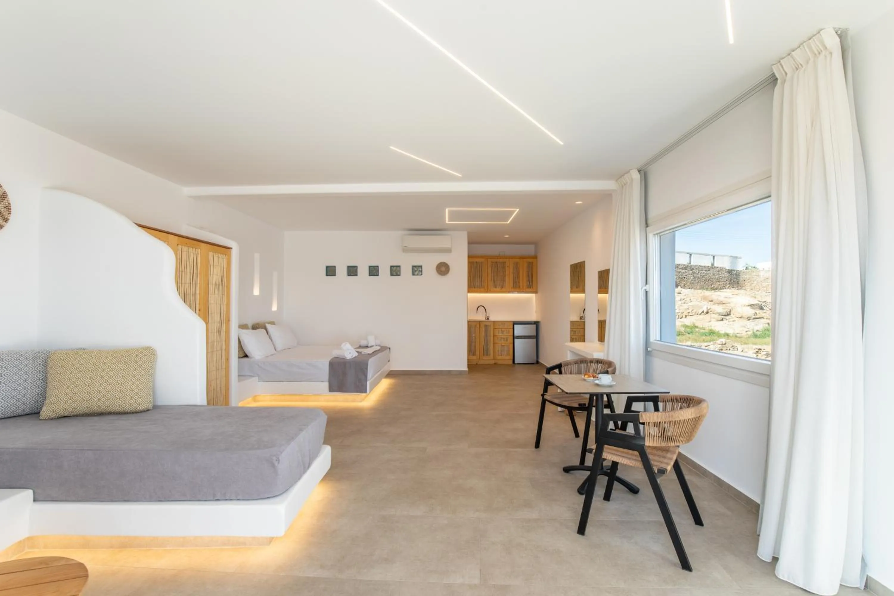 Bed in Alexandros Mykonos