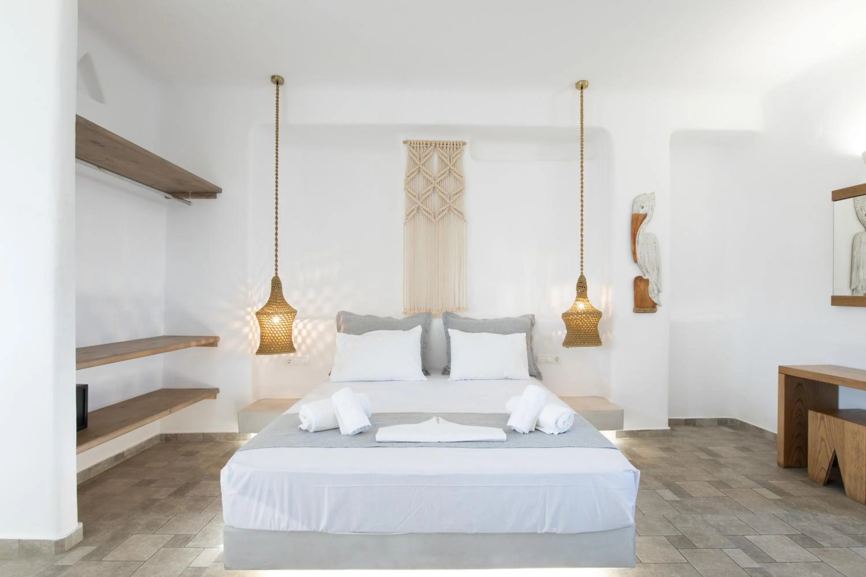 Bed in Alexandros Mykonos