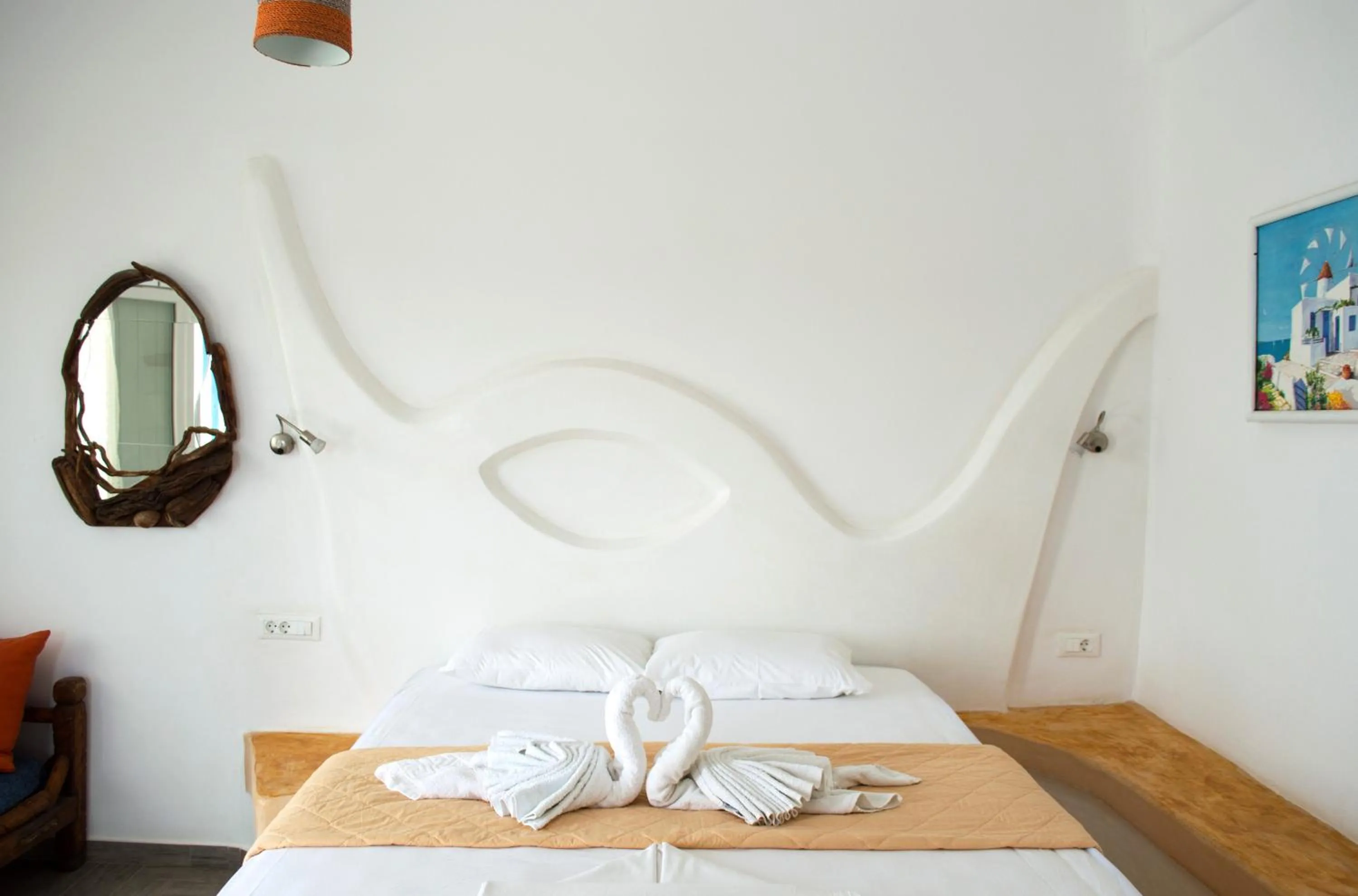 Bed in Alexandros Mykonos