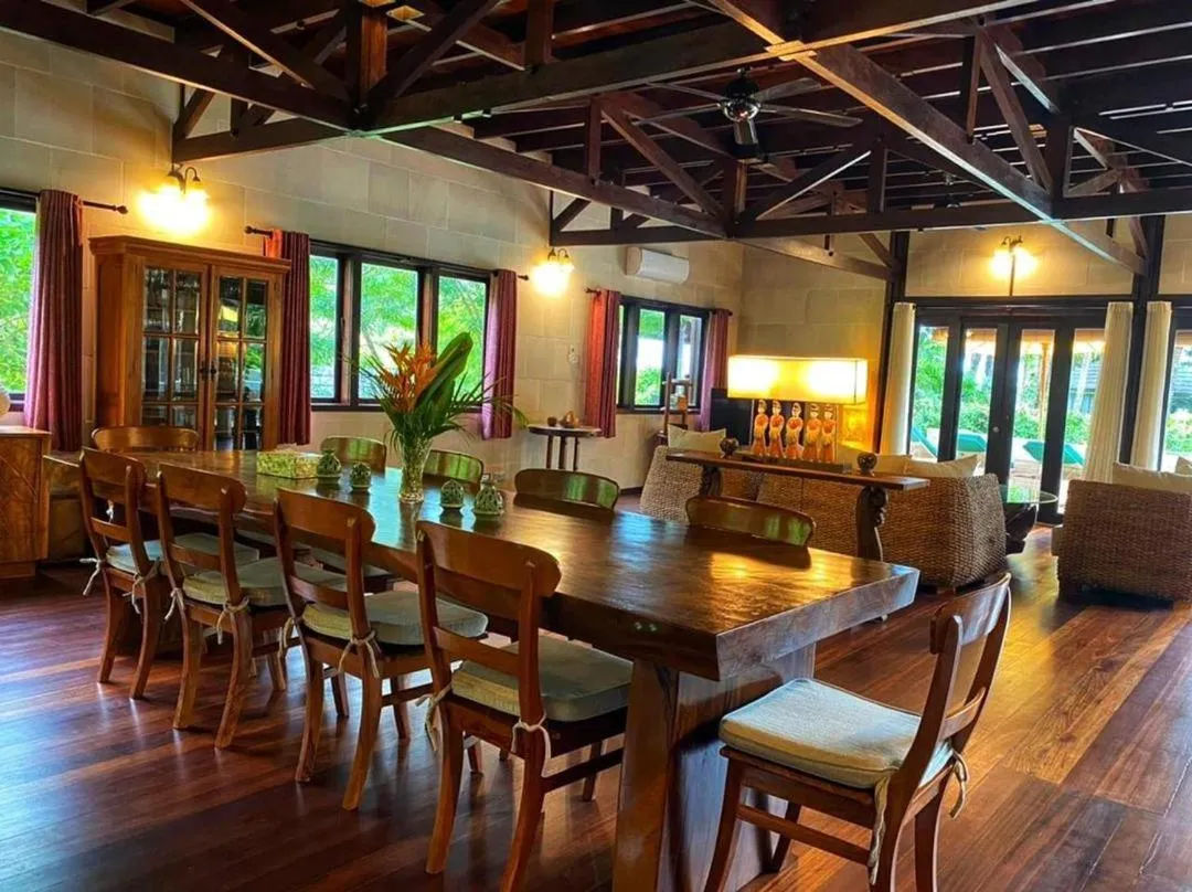 Dining area in Kudat Riviera Exclusive Beach Villas
