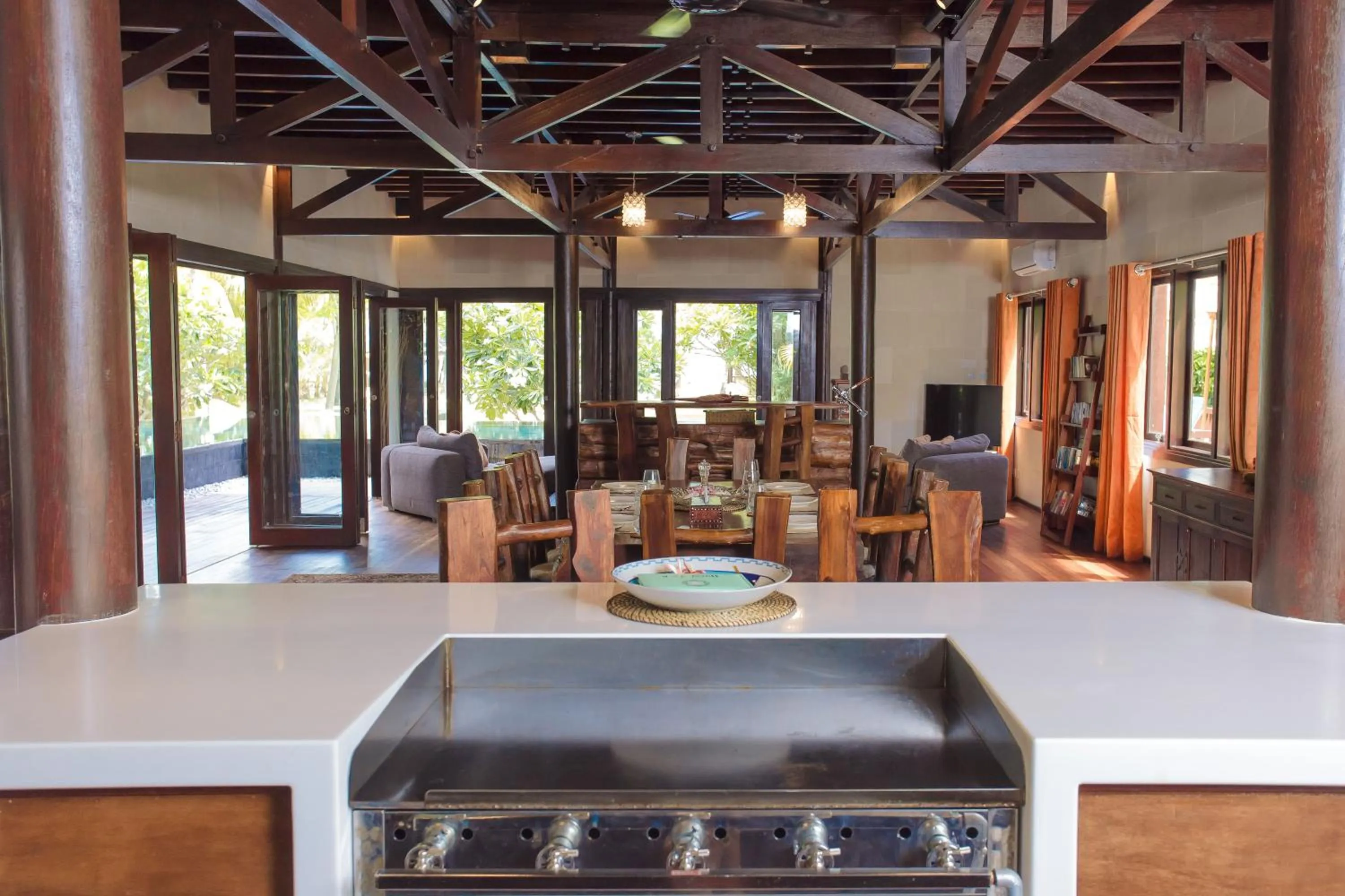 Communal kitchen in Kudat Riviera Exclusive Beach Villas