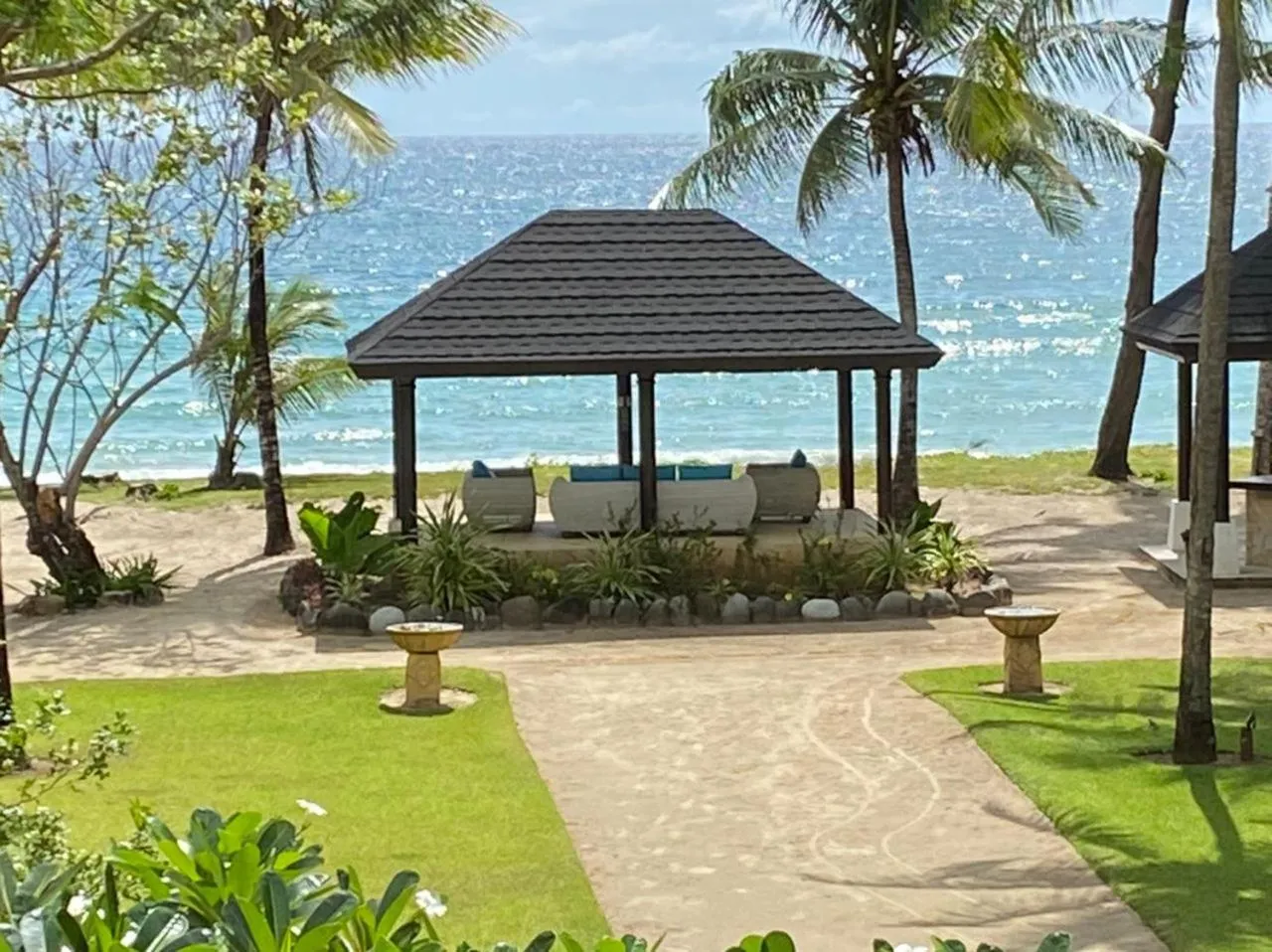 Seating area in Kudat Riviera Exclusive Beach Villas