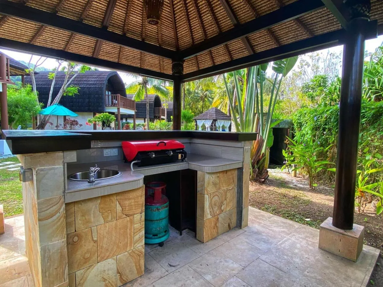 BBQ facilities in Kudat Riviera Exclusive Beach Villas
