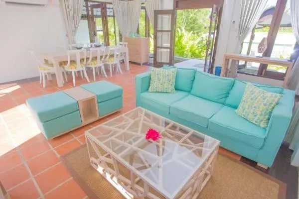 Living room in Kudat Riviera Exclusive Beach Villas