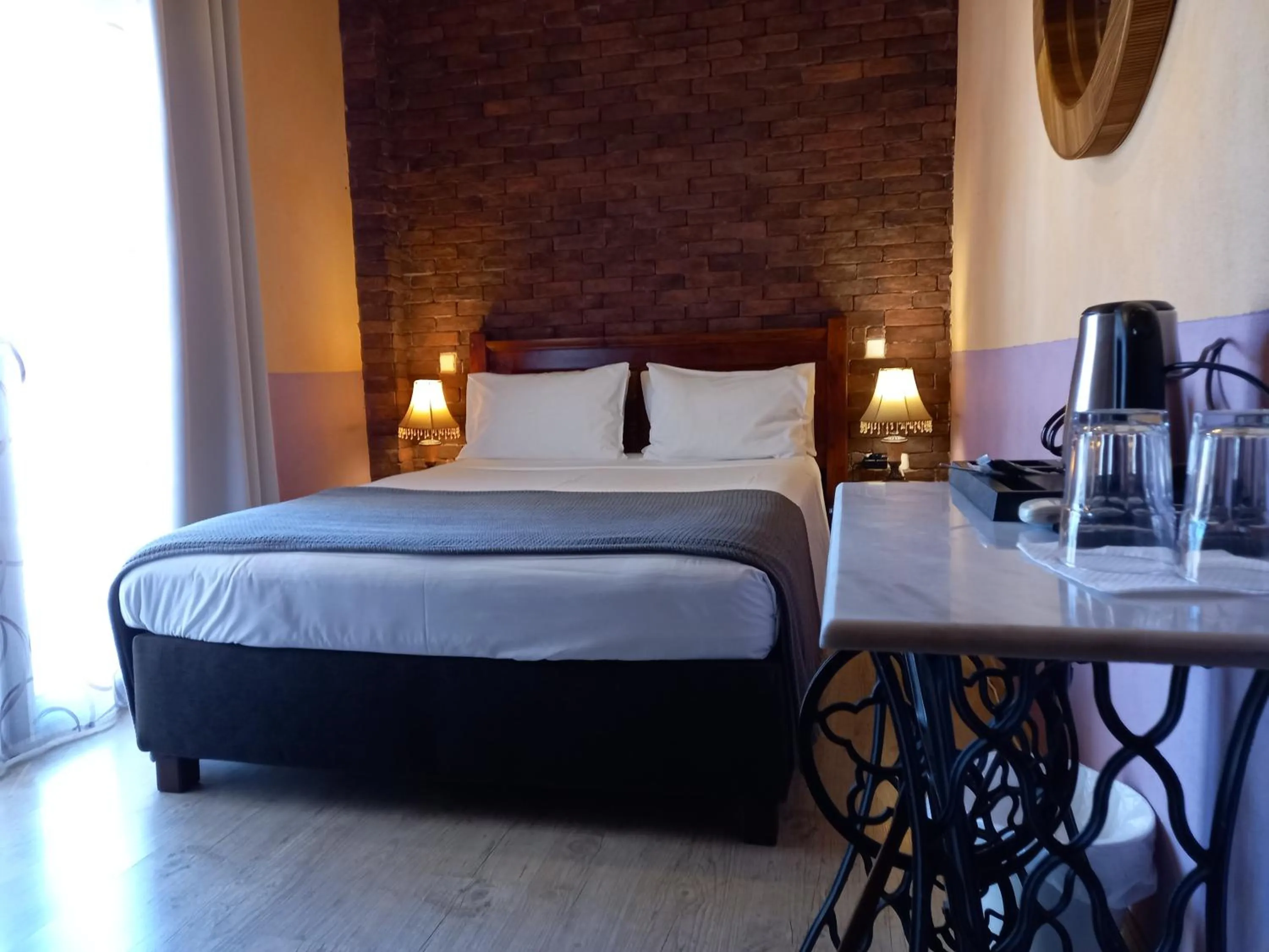 Bed in Mythos Guesthouse