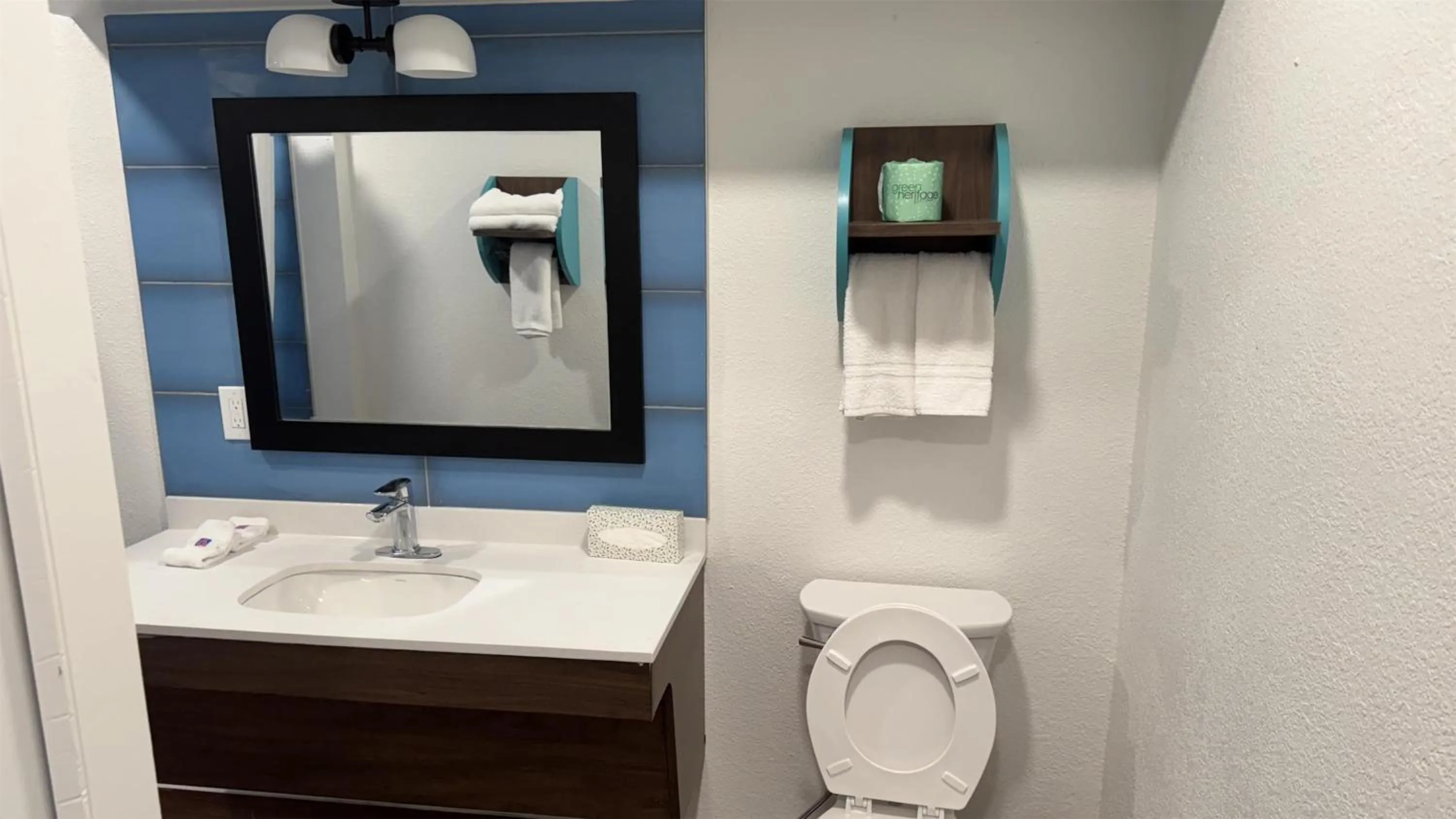 Bathroom in Motel 6 Galveston, TX Seawall