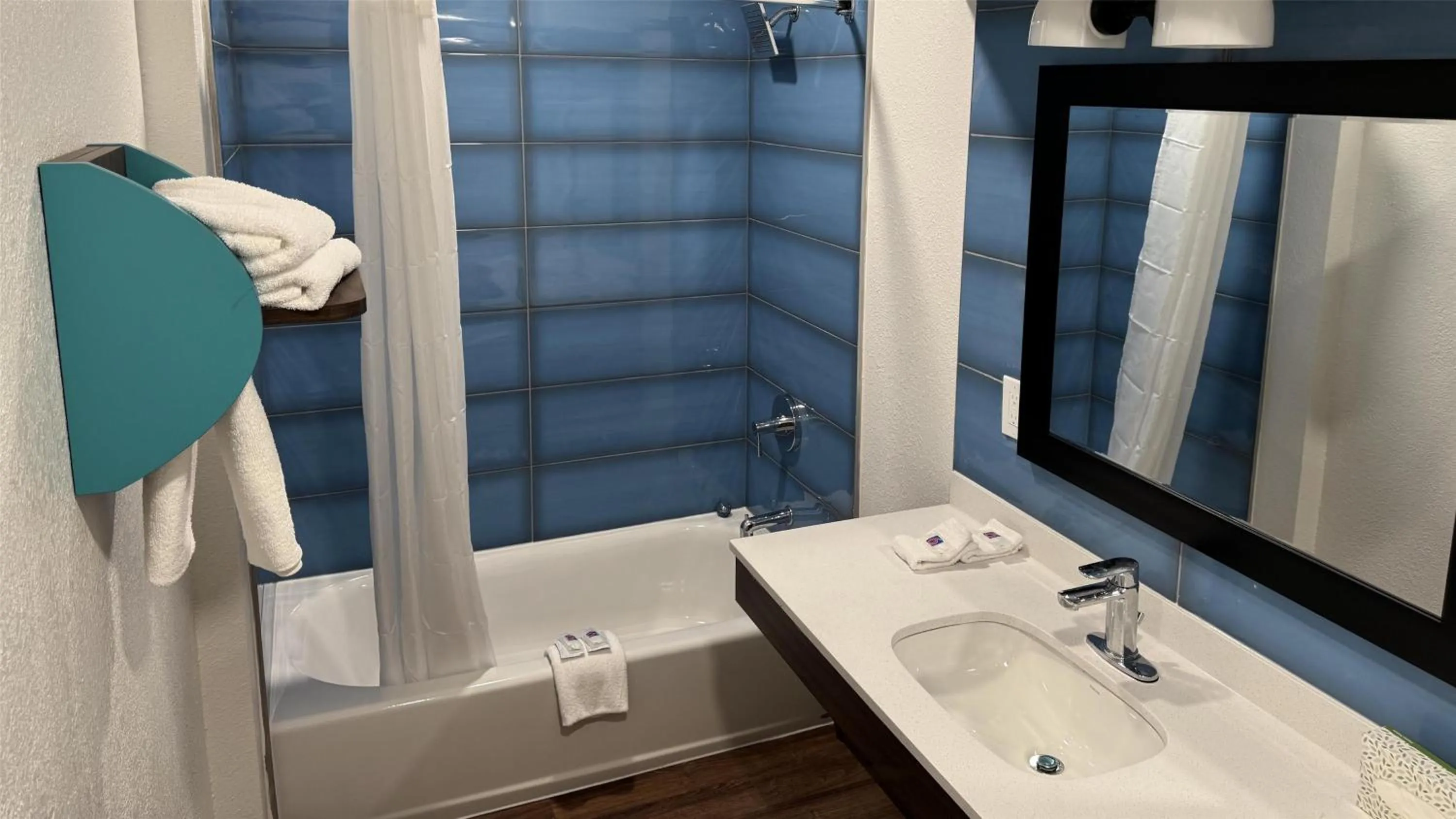 Bathroom in Motel 6 Galveston, TX Seawall