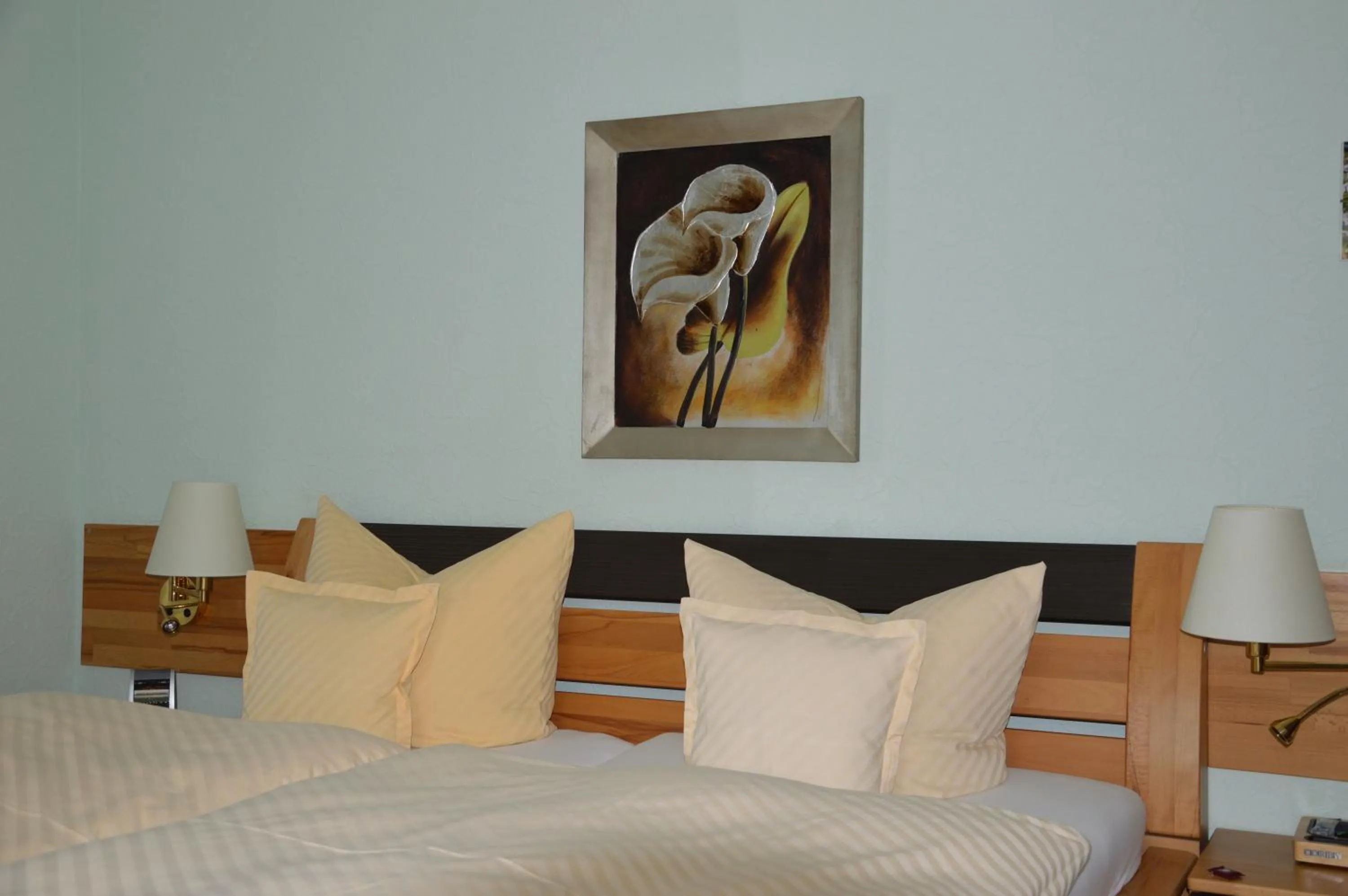 Bed in Pension Zueschener Bauernstuben