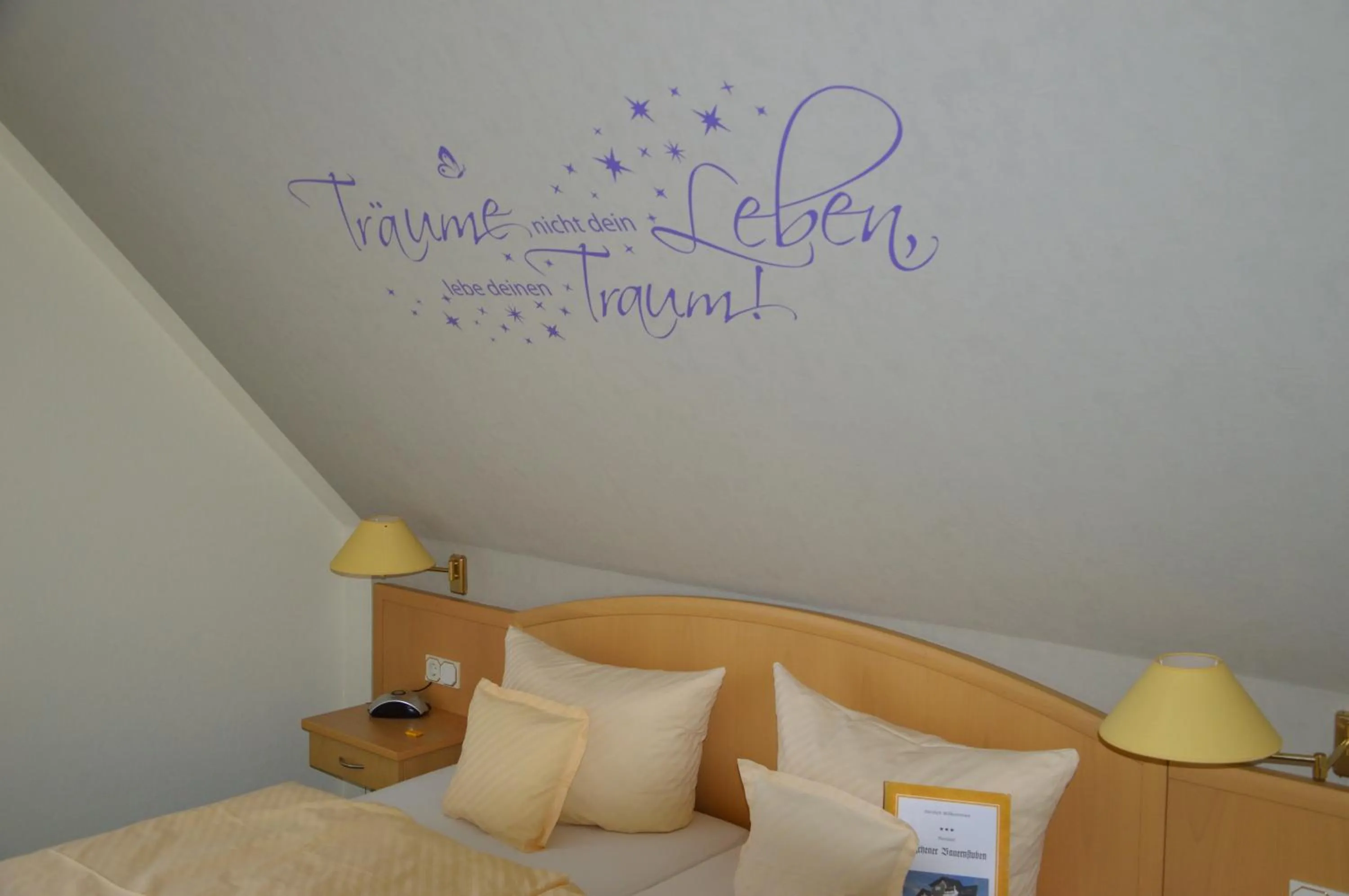 Bed in Pension Zueschener Bauernstuben