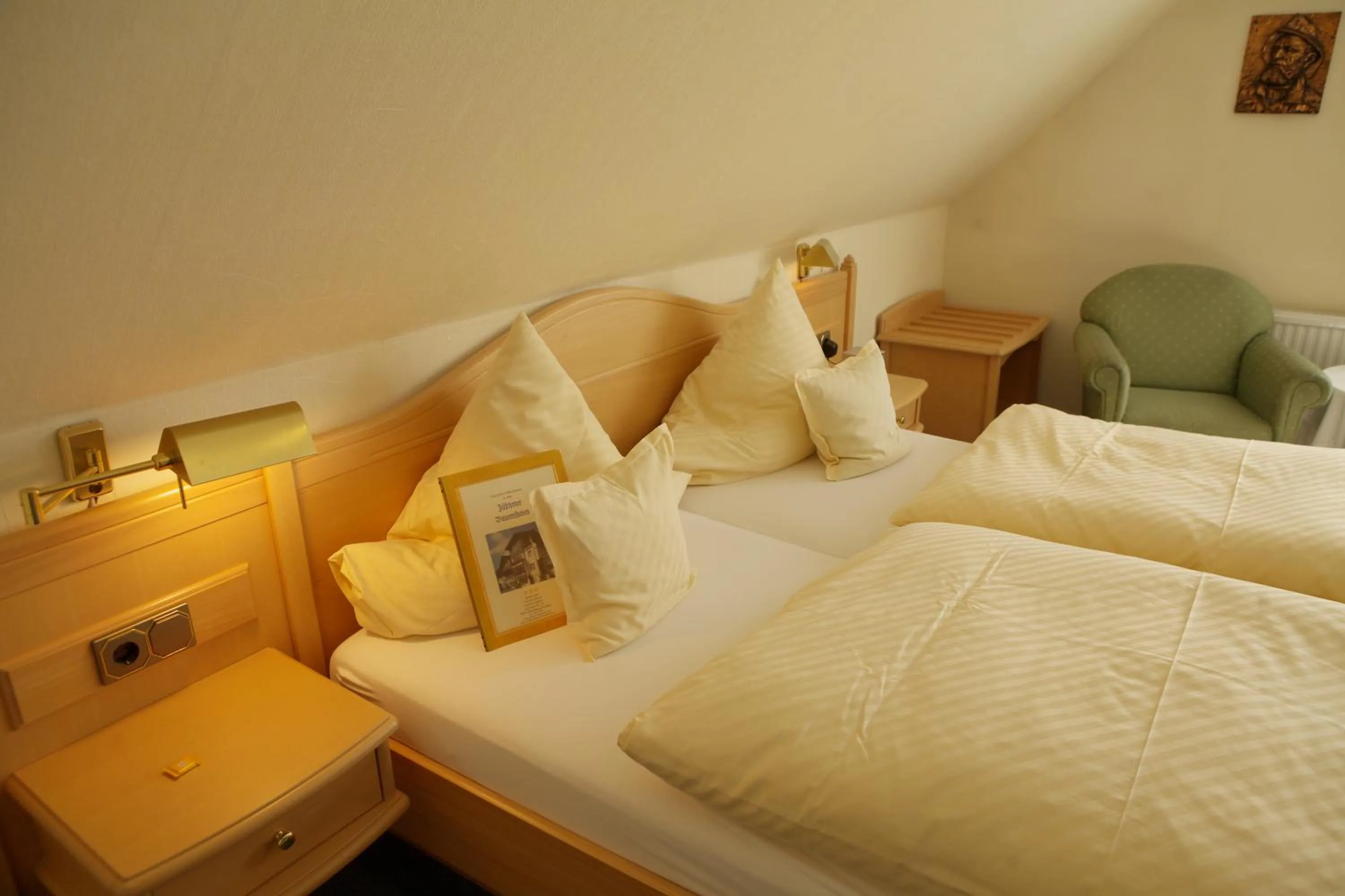 Bed in Pension Zueschener Bauernstuben