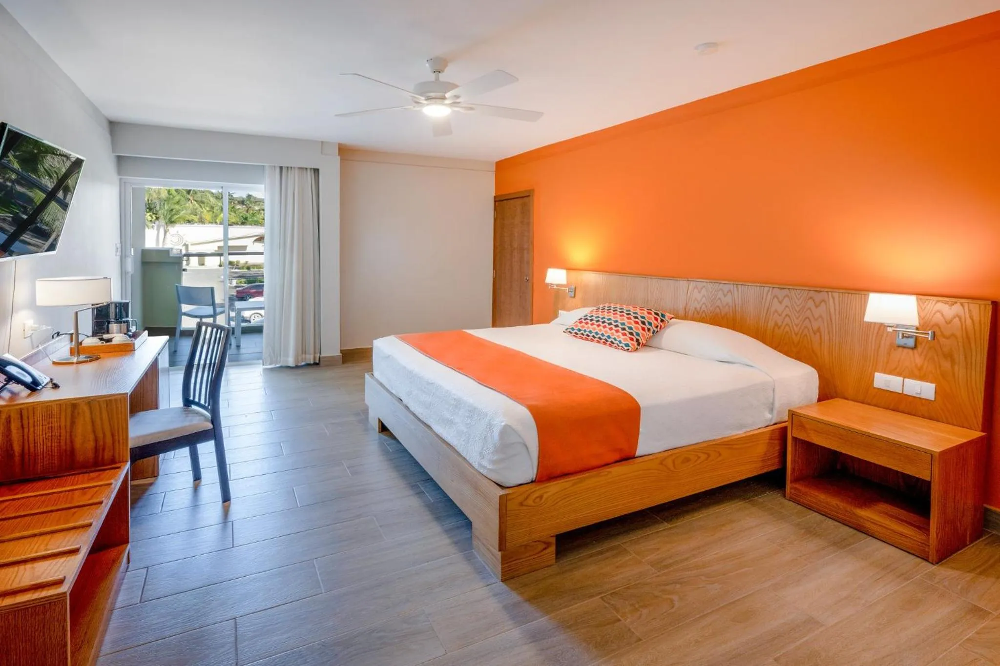 Bed in Coral Costa Caribe Beach Resort - All Inclusive