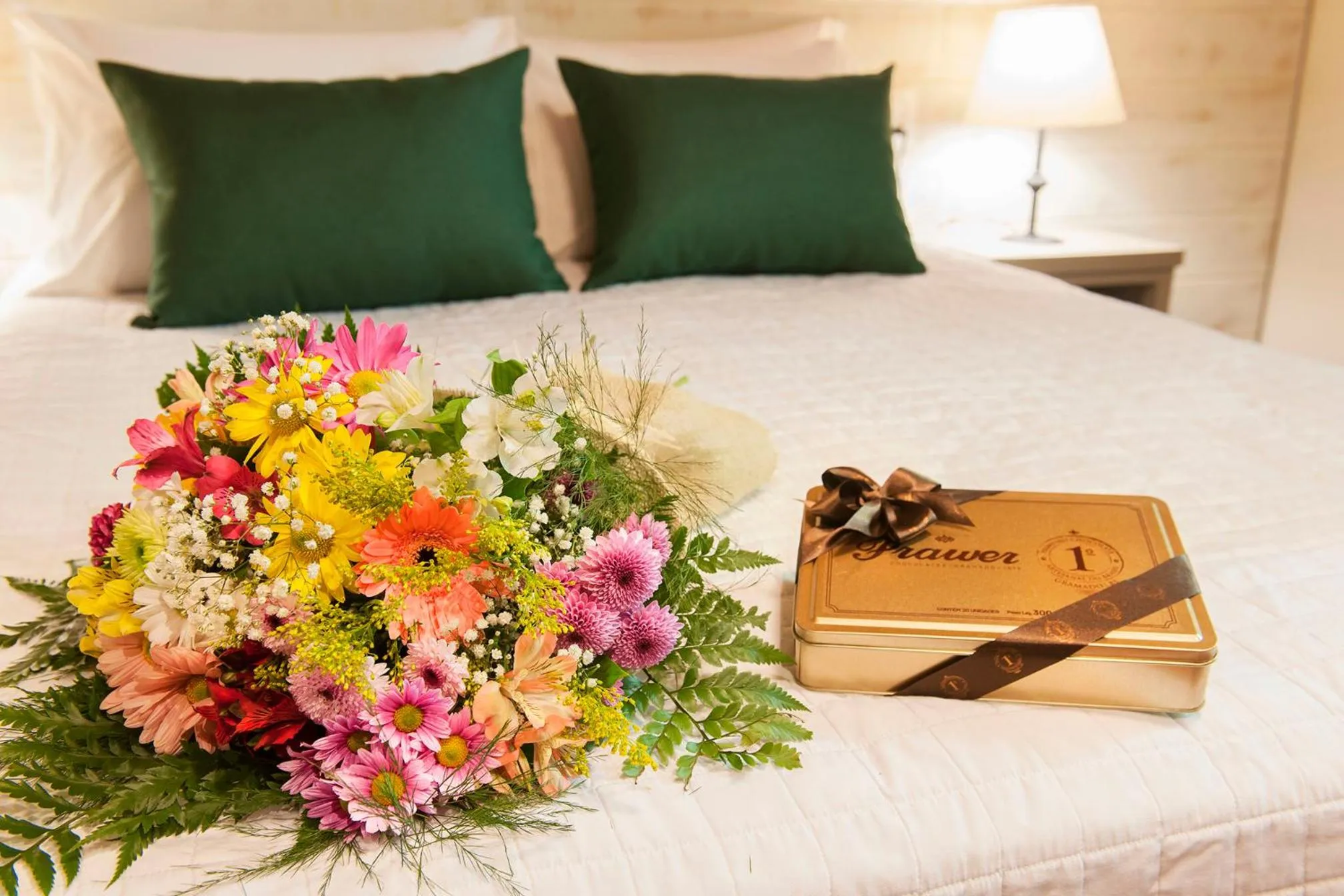 Bed in Hotel Fioreze Chalés