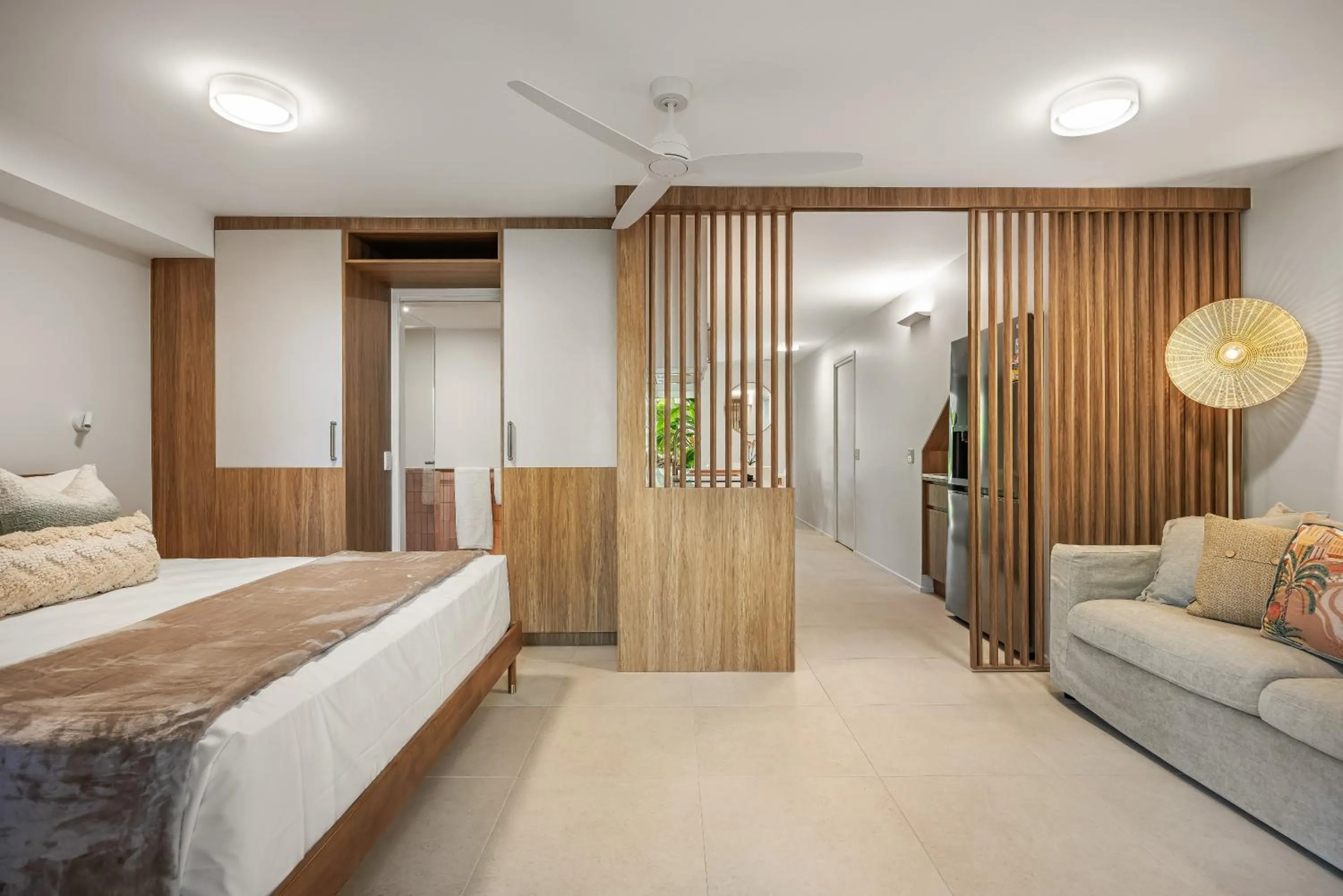 Bed in Noosa Outrigger Beach Resort