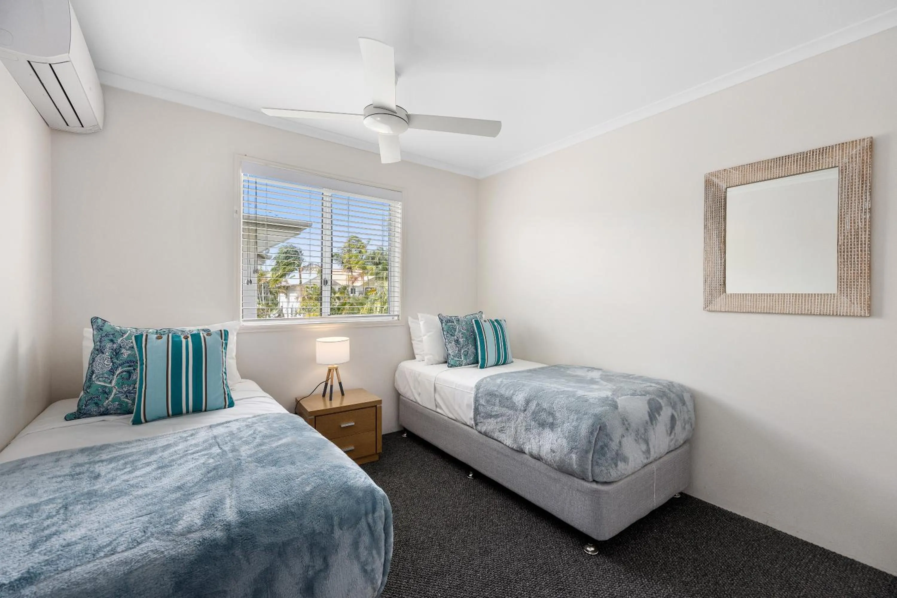 Bed in Noosa Outrigger Beach Resort