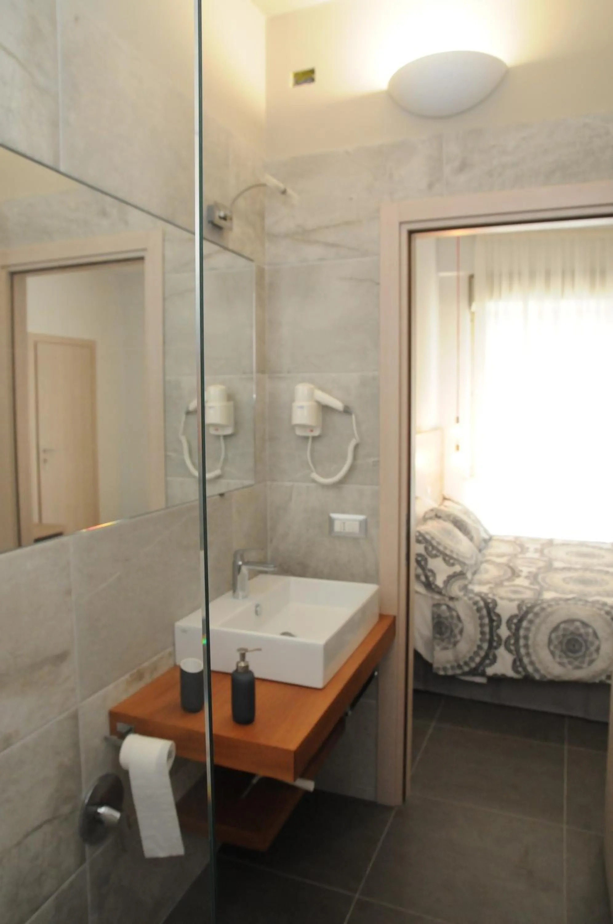 Bathroom, Bed in NEW Casa Corvaja