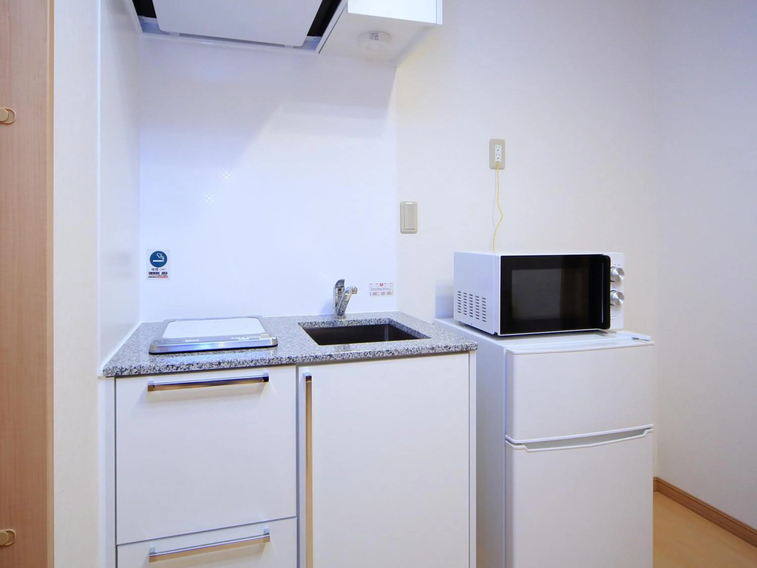 Kitchen or kitchenette in Kamon Inn Hieijocho