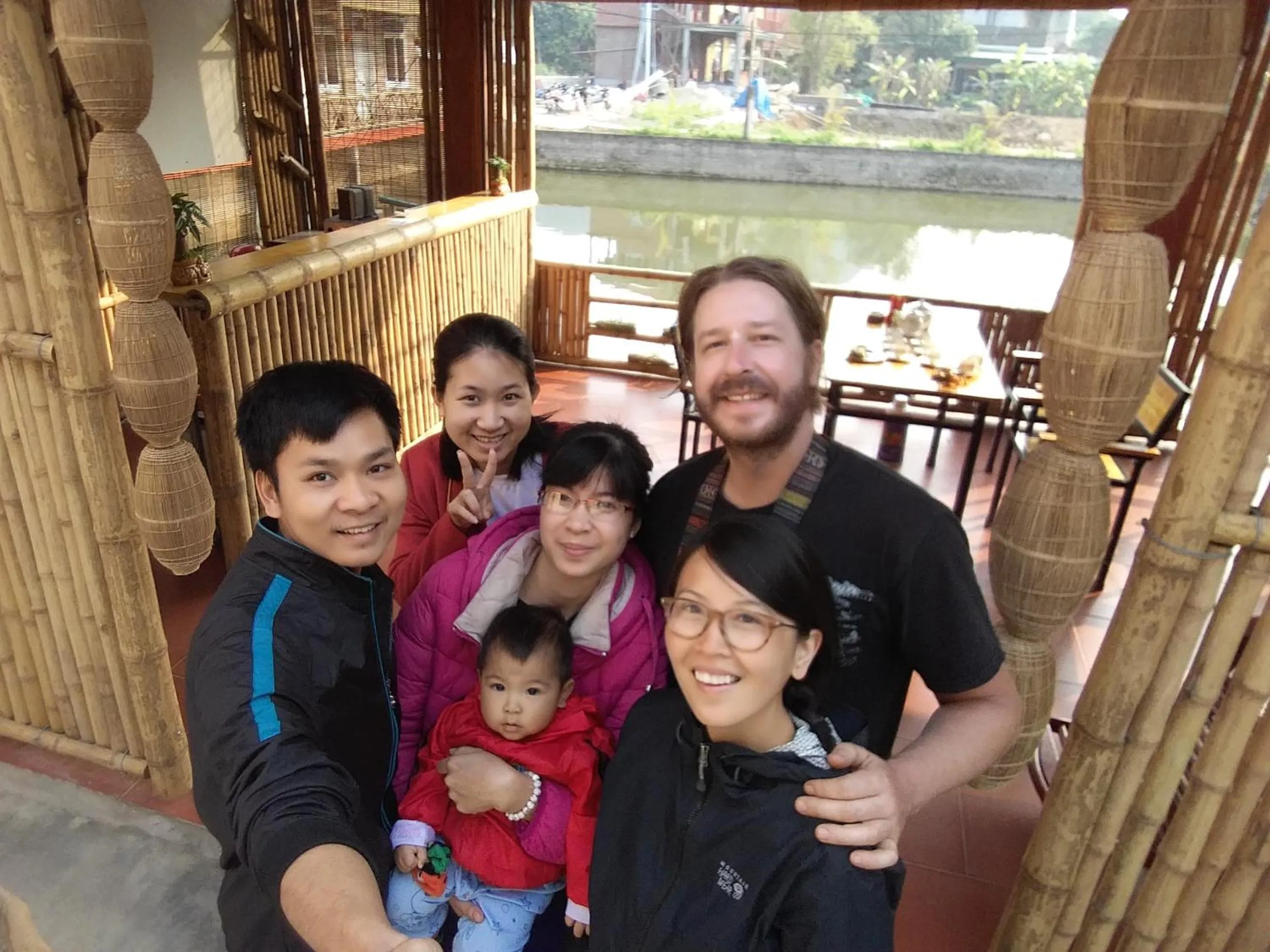 group of guests in Ninh Binh Mountain Side Homestay & Cafe
