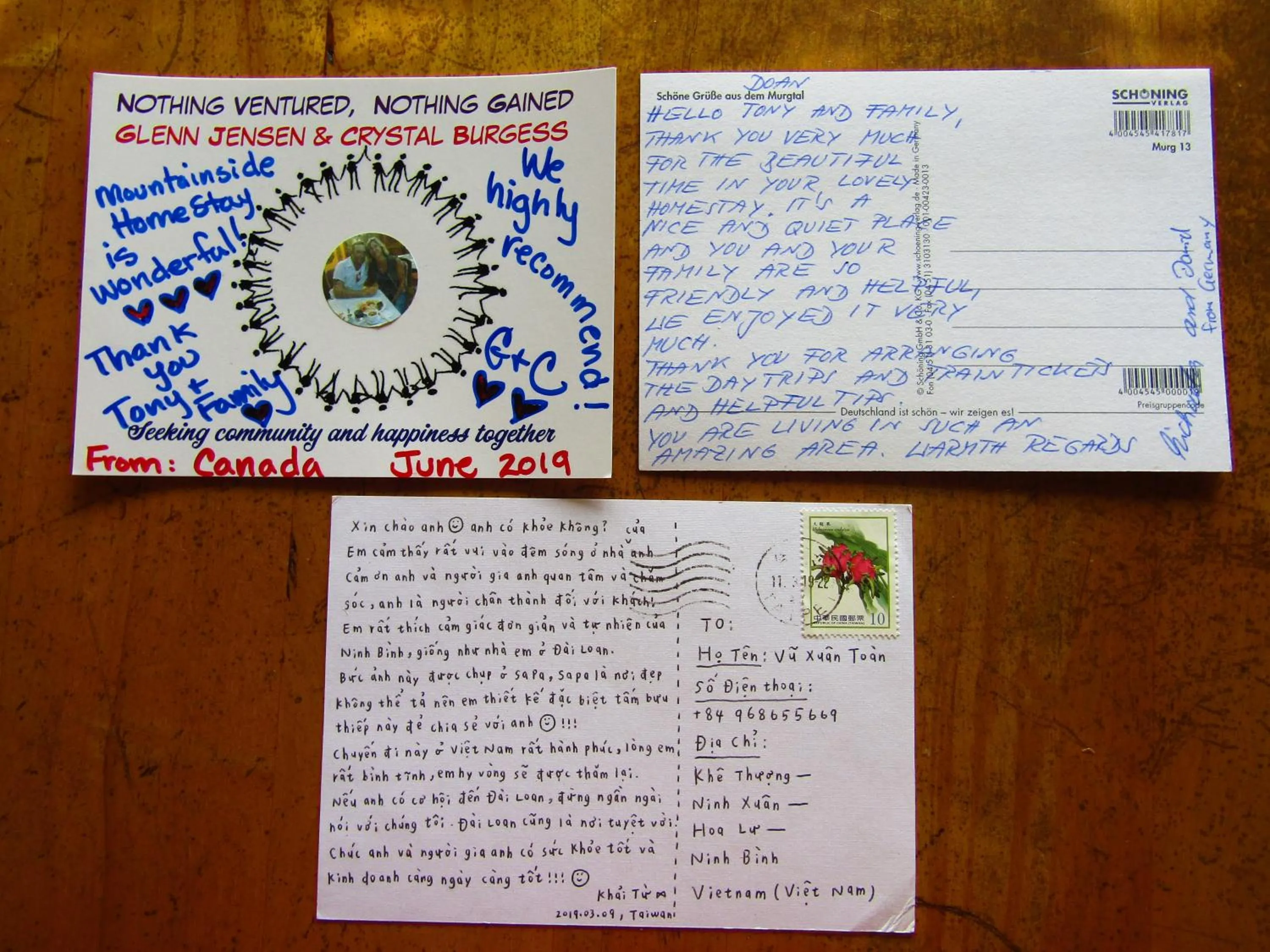 Text overlay in Ninh Binh Mountain Side Homestay & Cafe