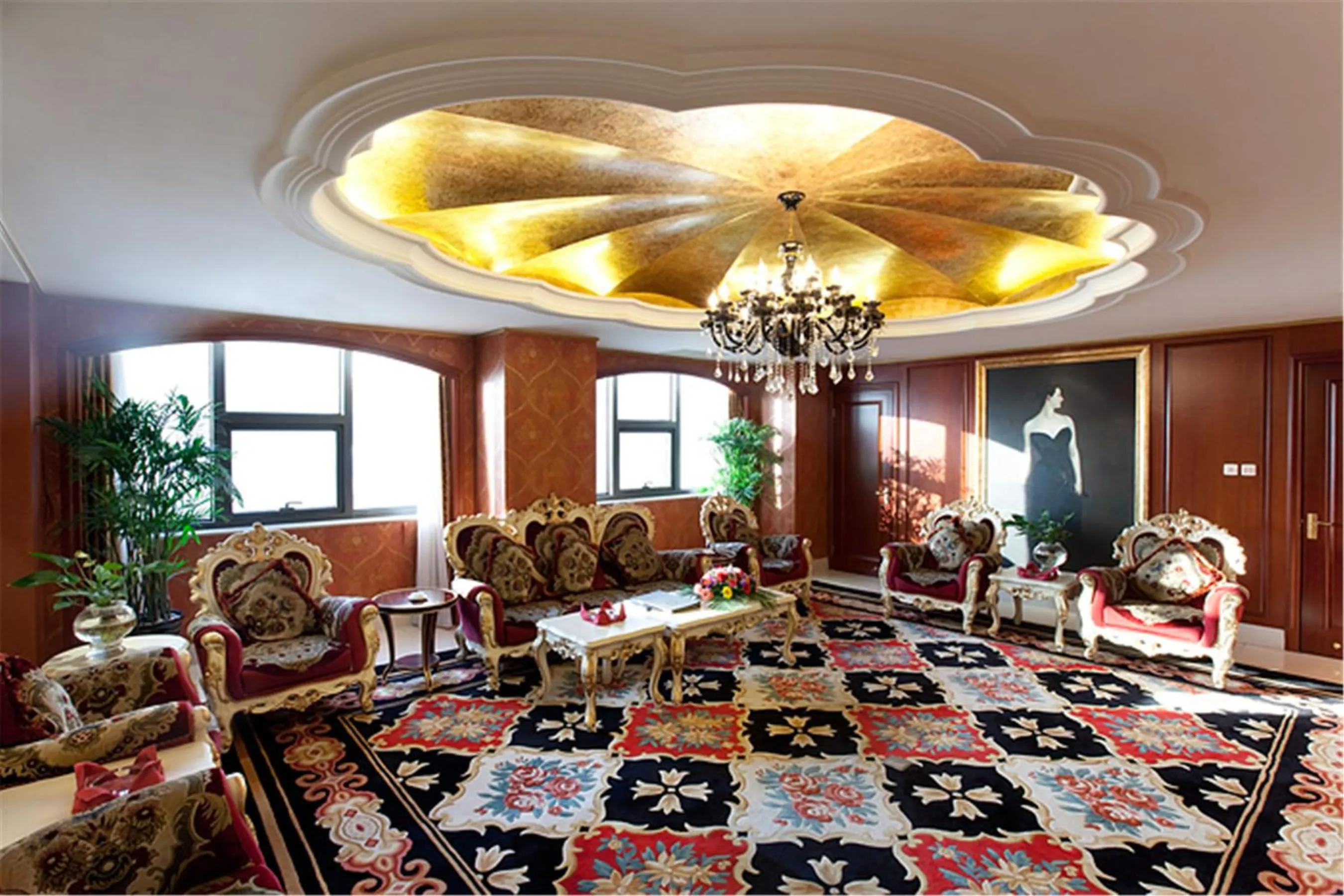 Lobby or reception in Golden Ocean Hotel Tianjin