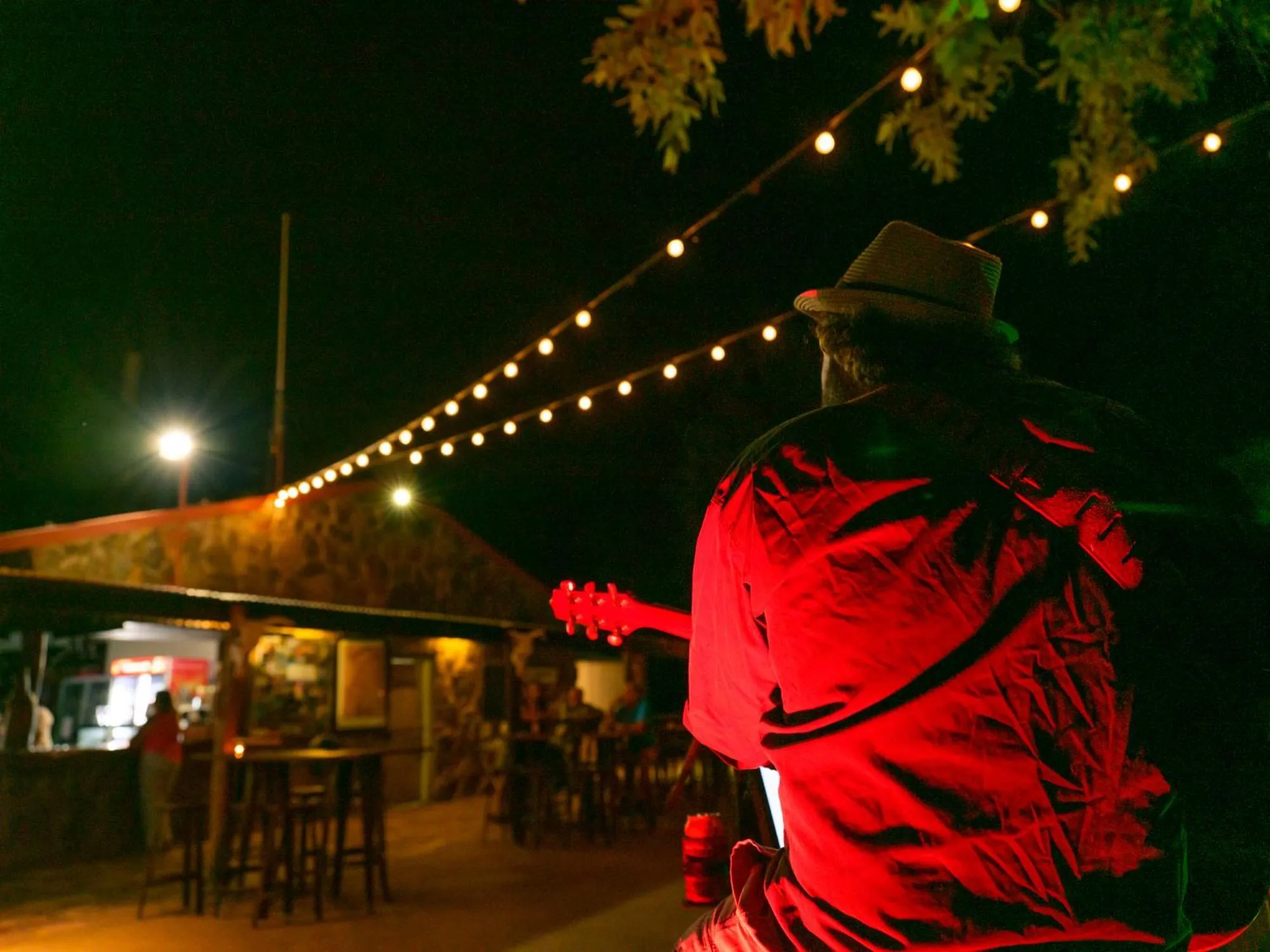 Evening entertainment in The Station at El Questro