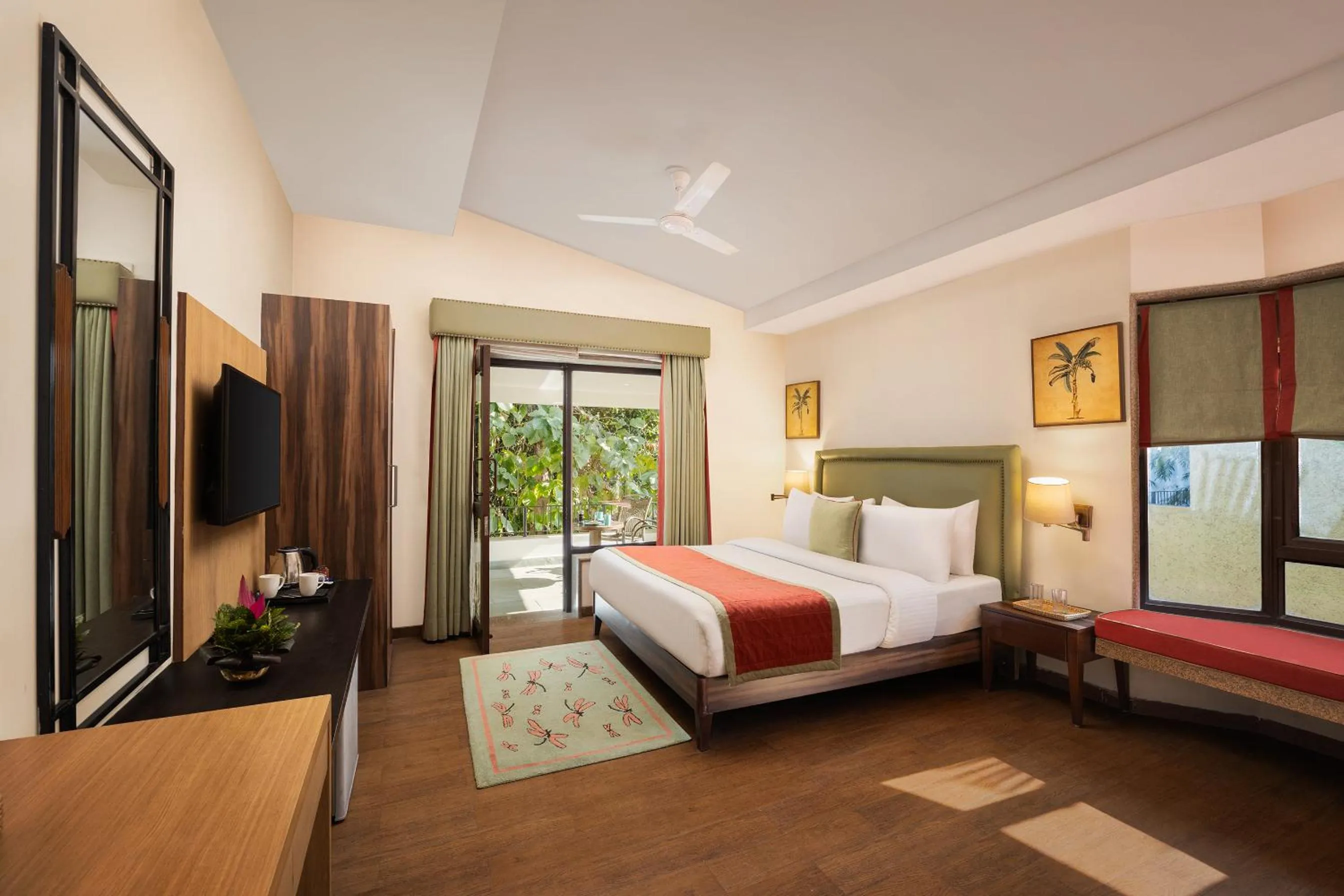 Bedroom, Bed in The Riverview Retreat Corbett by Leisure Hotels