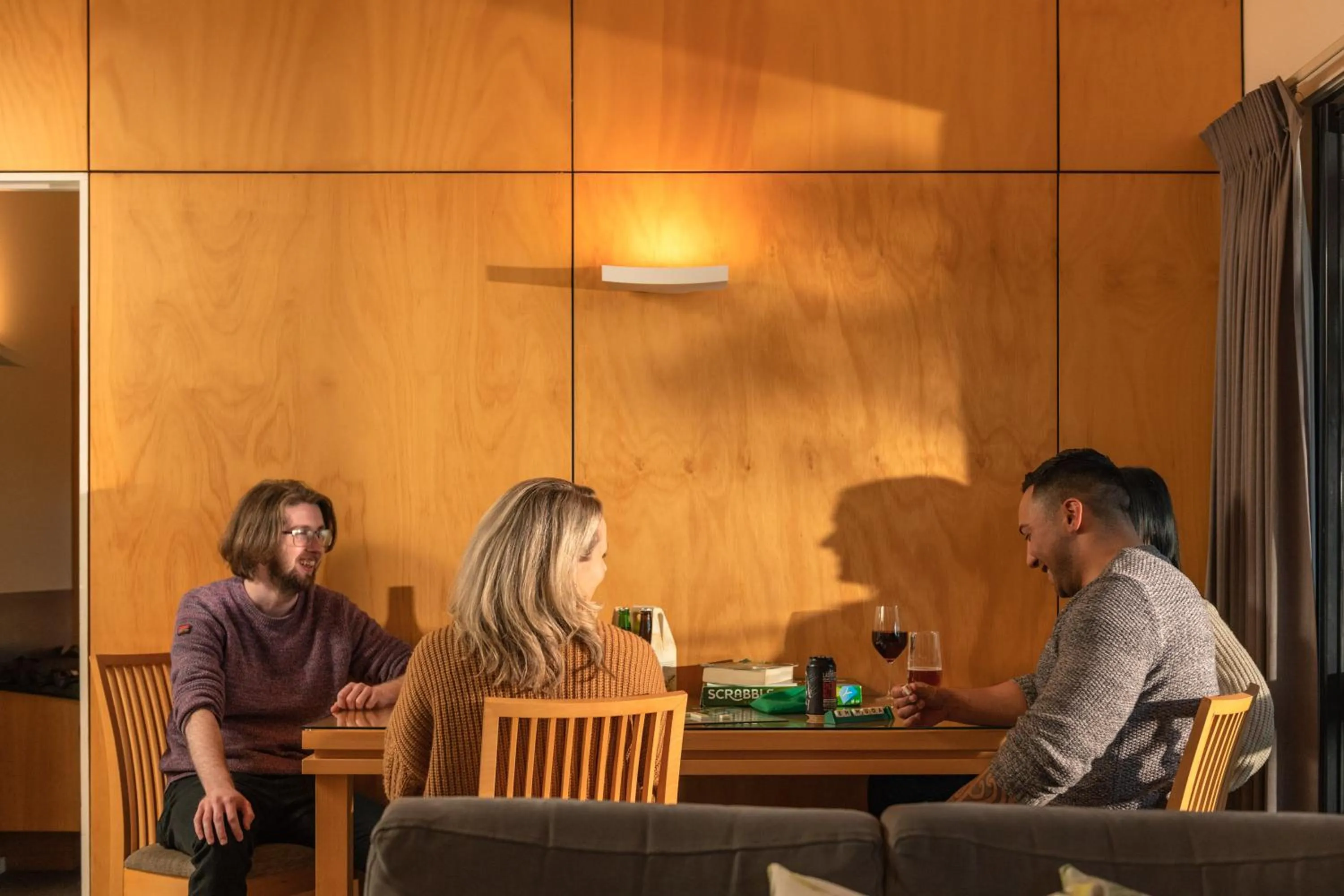 group of guests in Cradle Mountain Wilderness Village