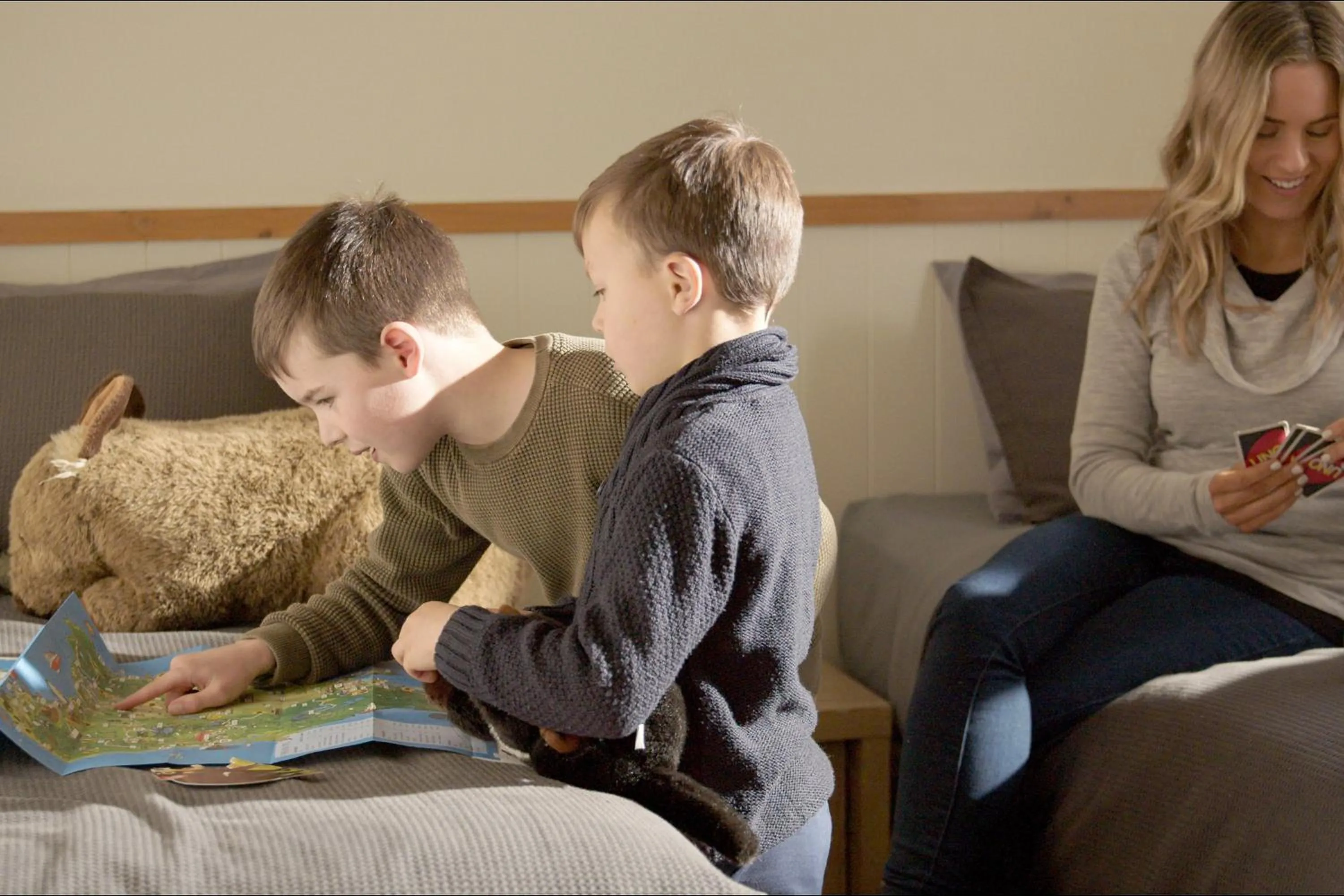 children in Cradle Mountain Wilderness Village