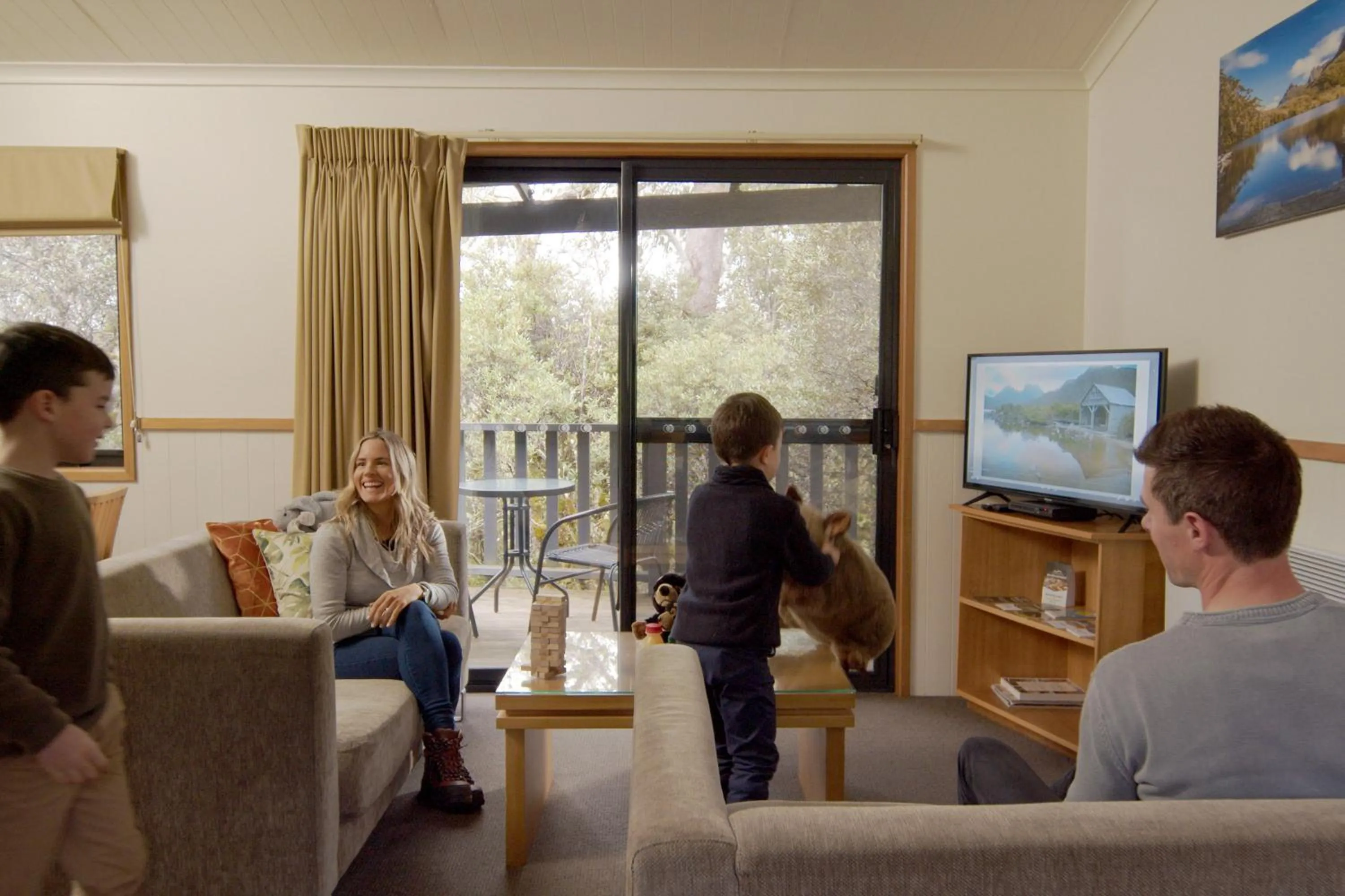 People in Cradle Mountain Wilderness Village