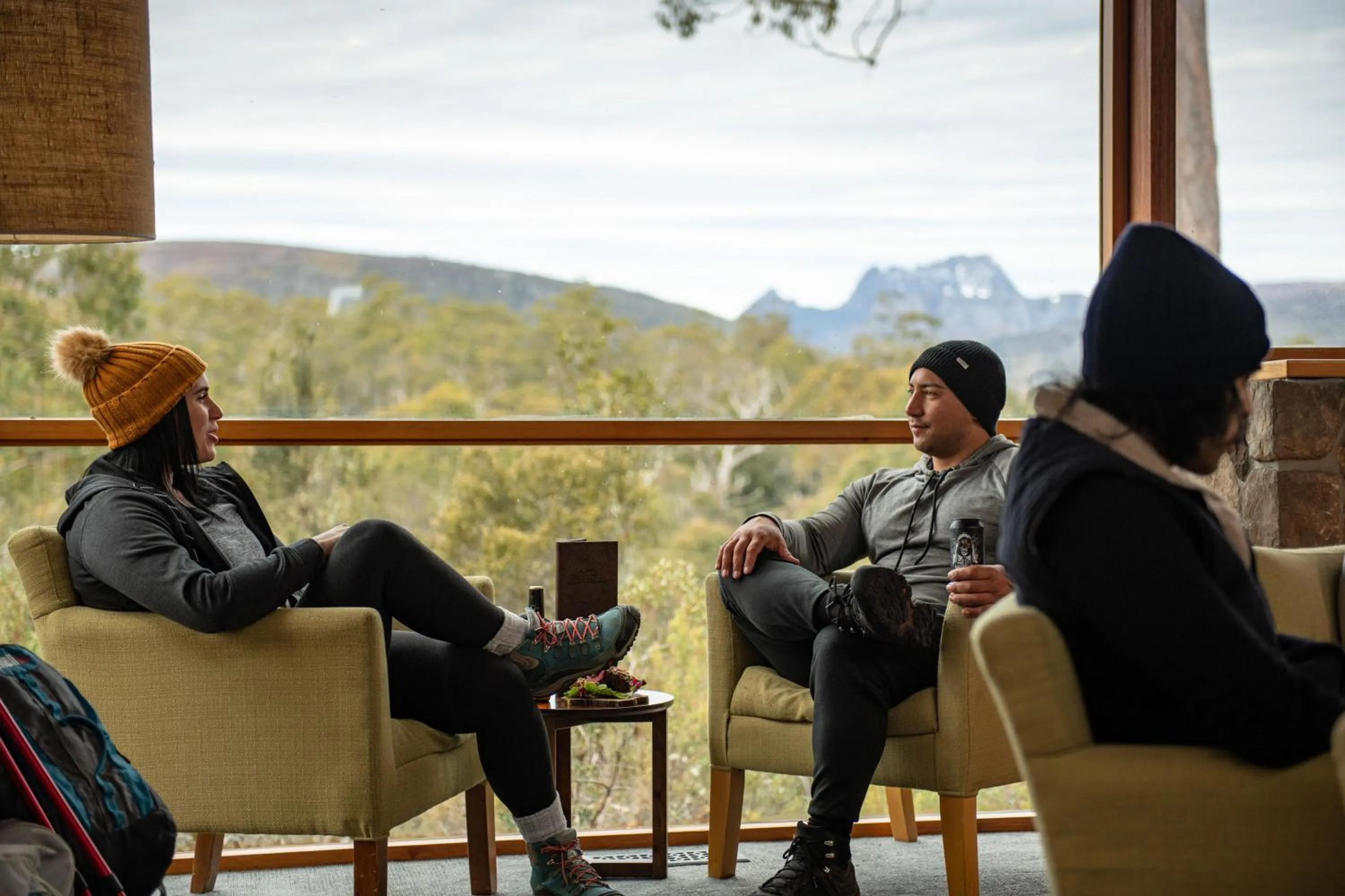 Lounge or bar in Cradle Mountain Wilderness Village