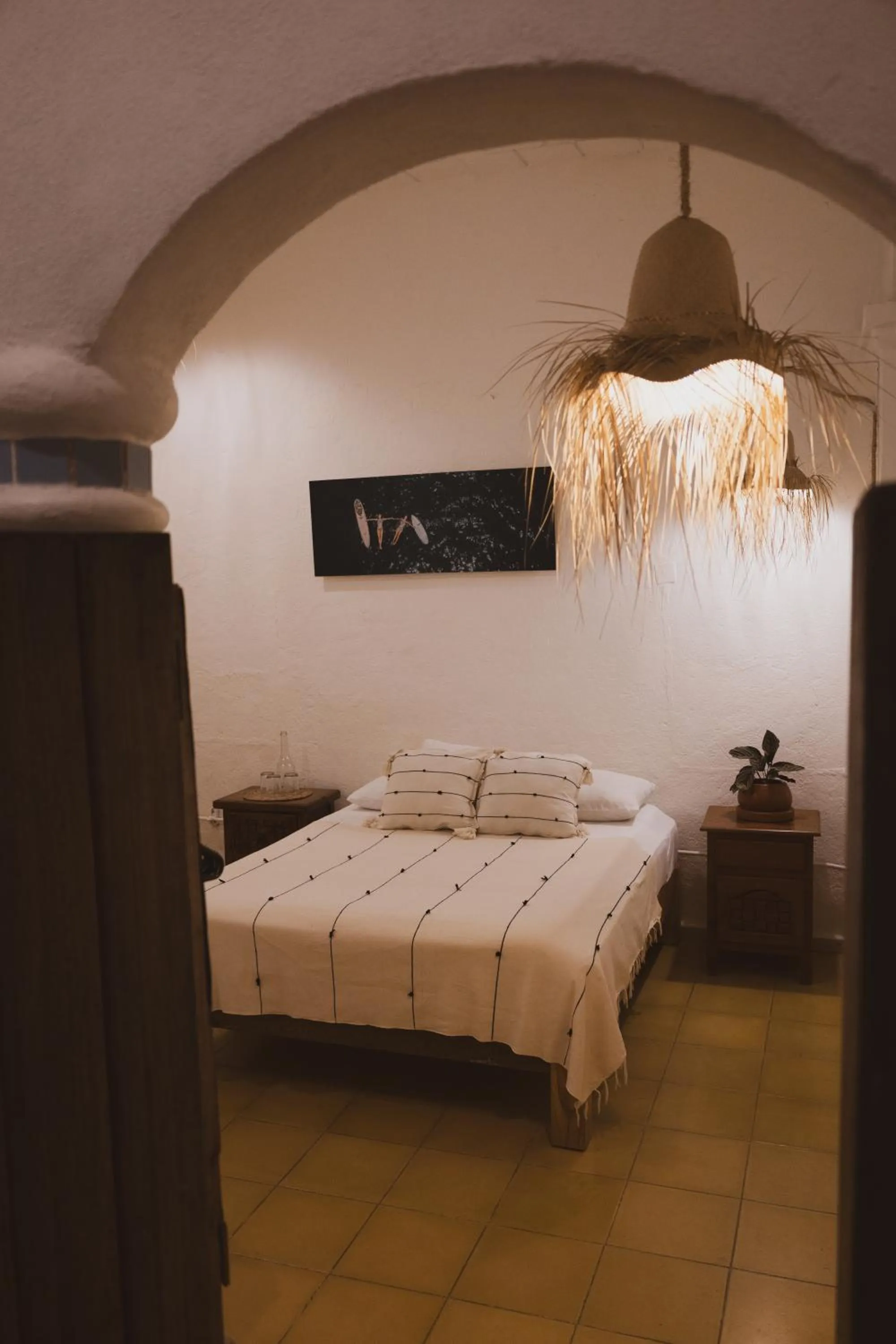 Bed in Sayulita Central Hotel