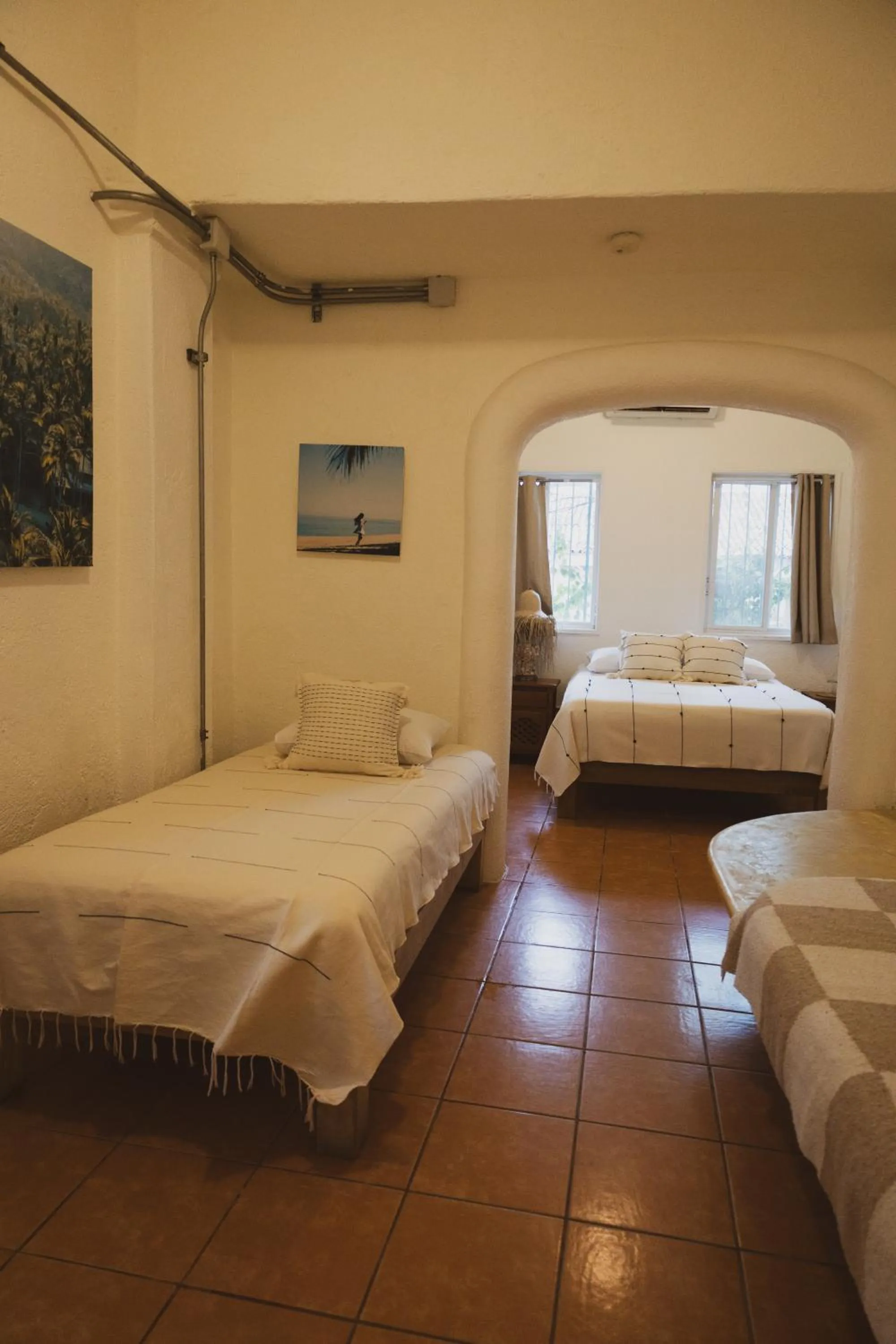 Bed in Sayulita Central Hotel