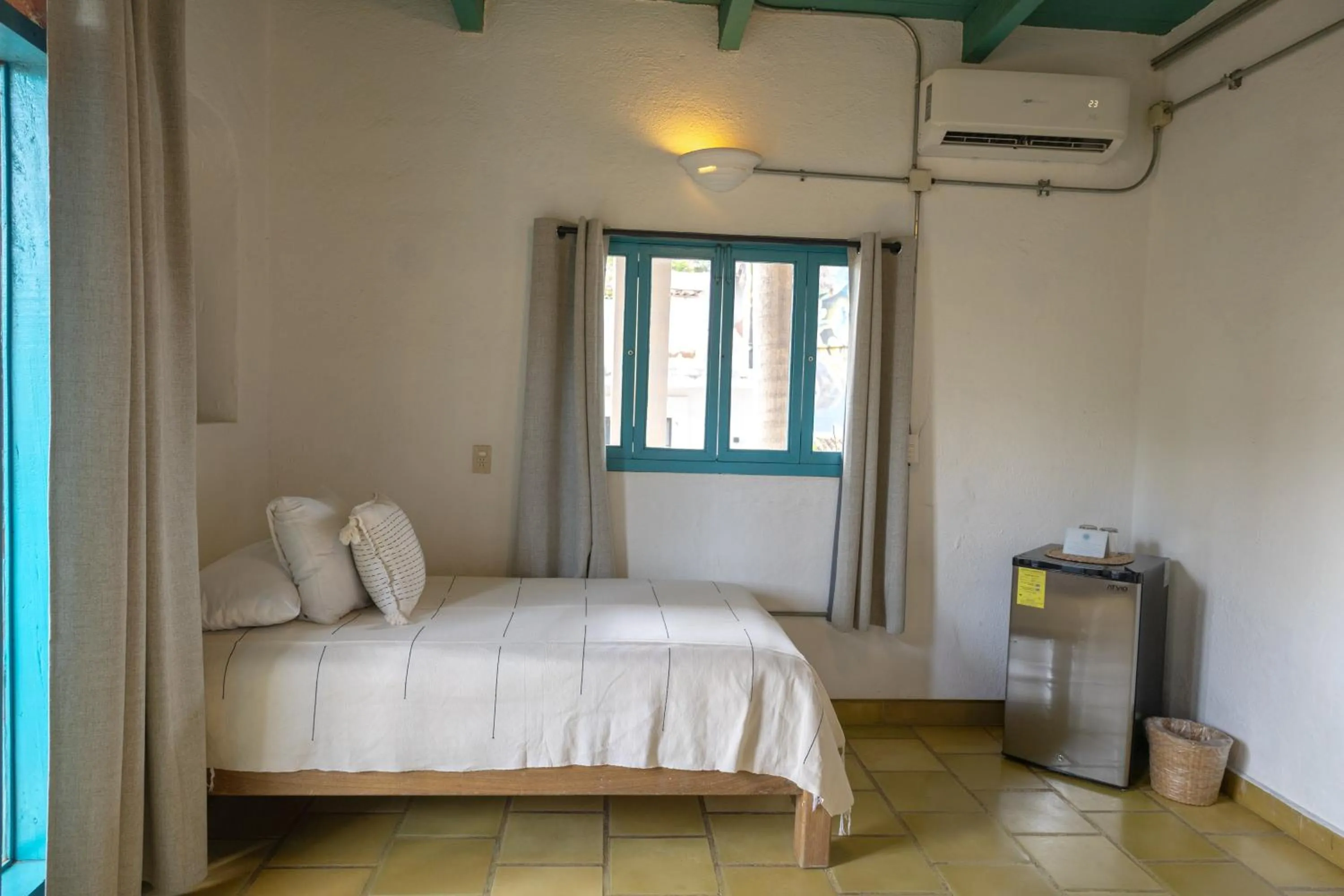 Bed in Sayulita Central Hotel