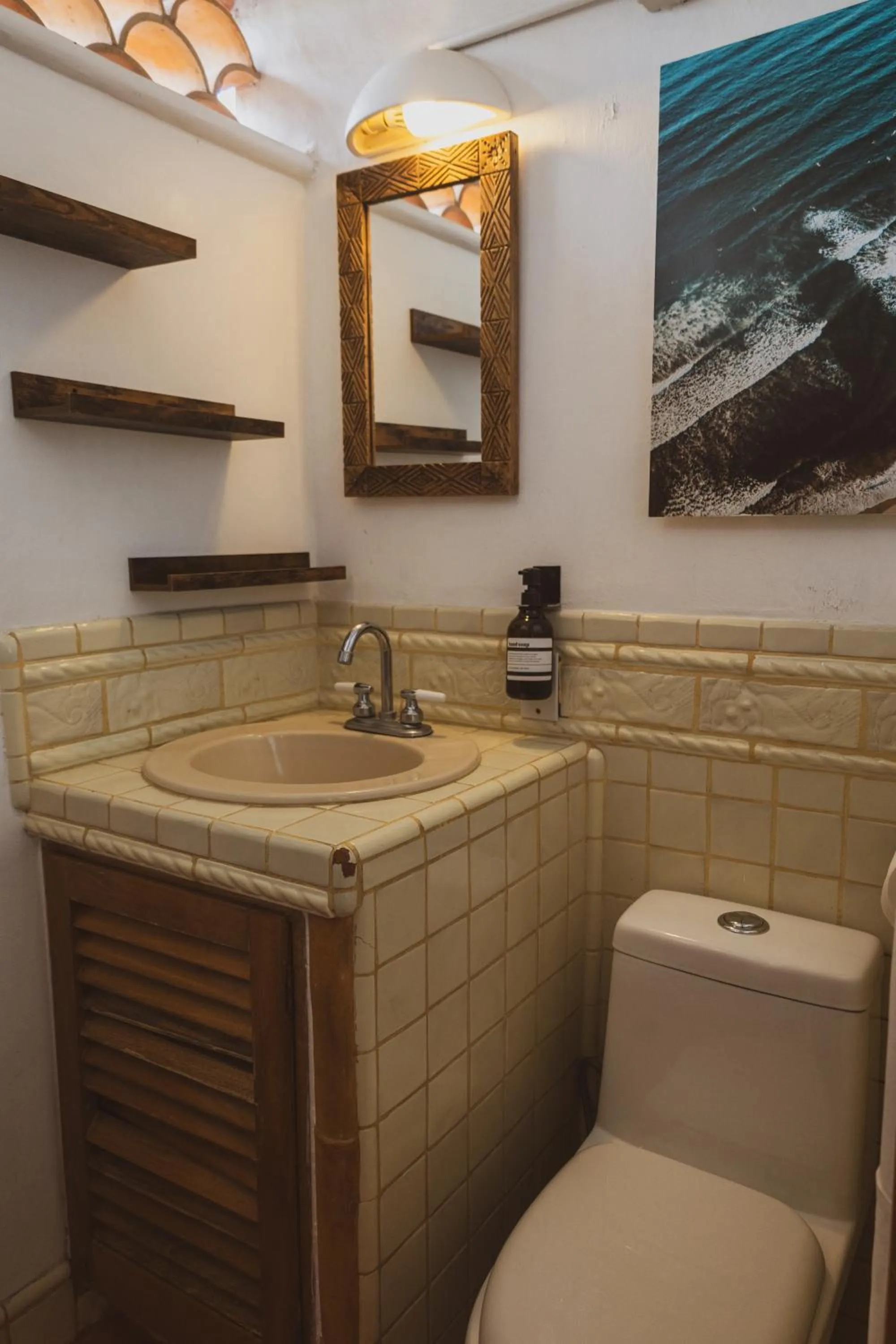 Bathroom in Sayulita Central Hotel