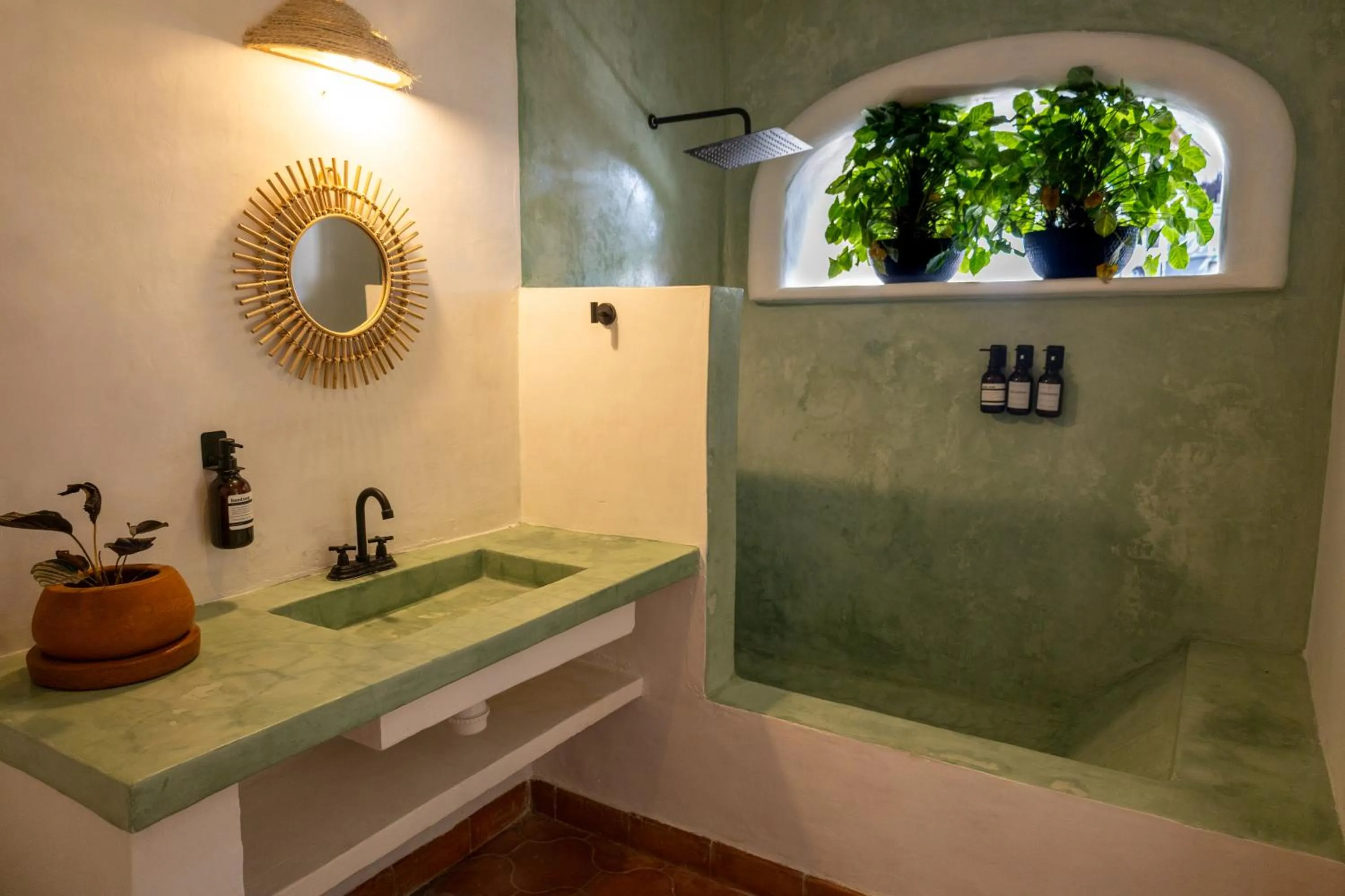 Bathroom in Sayulita Central Hotel