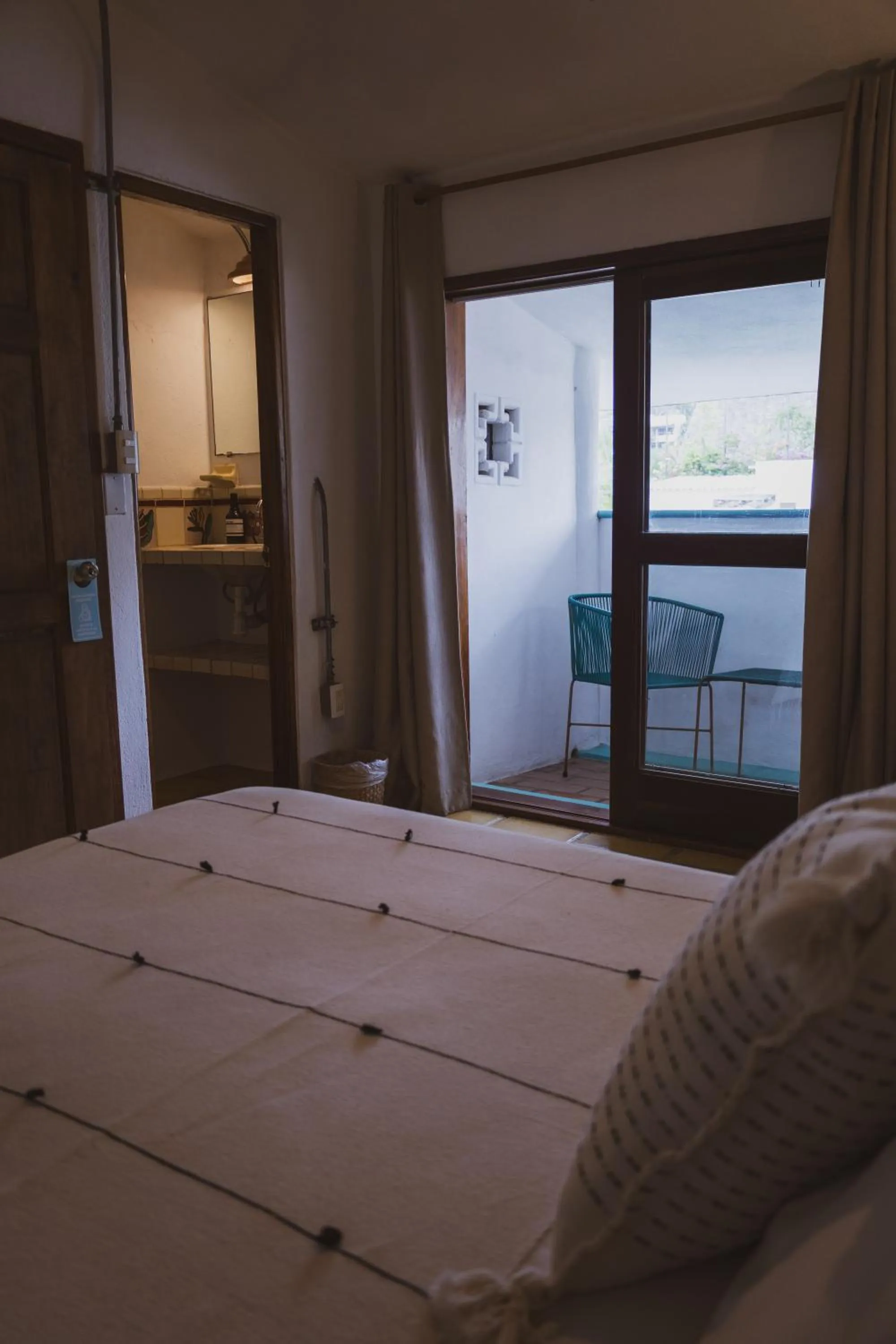 Bed in Sayulita Central Hotel