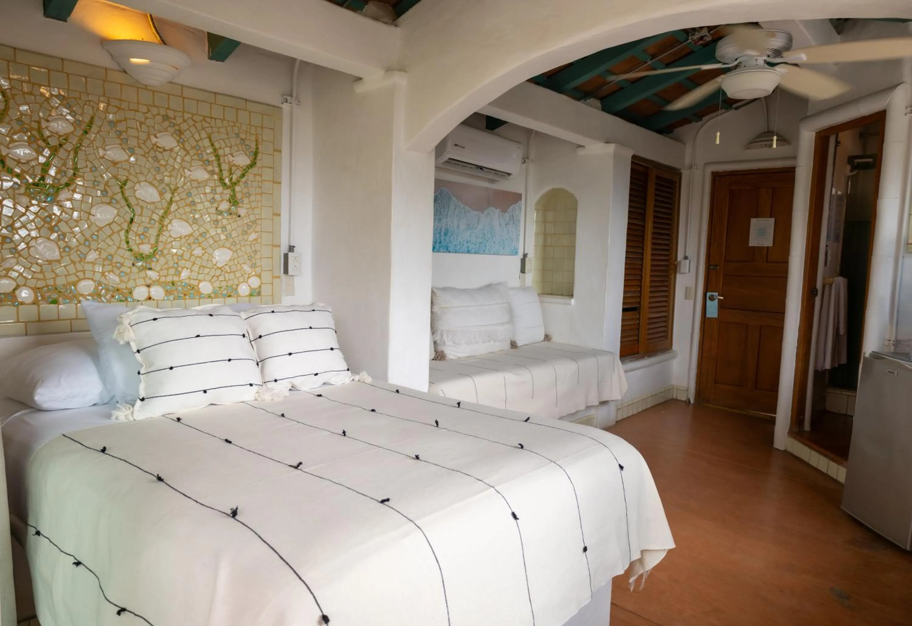 Bed in Sayulita Central Hotel