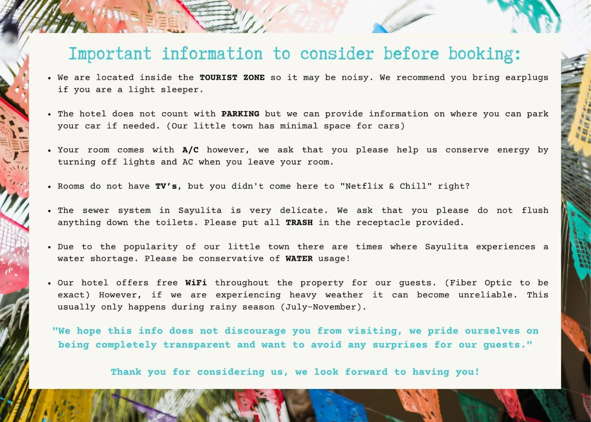 Economy Double Room in Sayulita Central Hotel