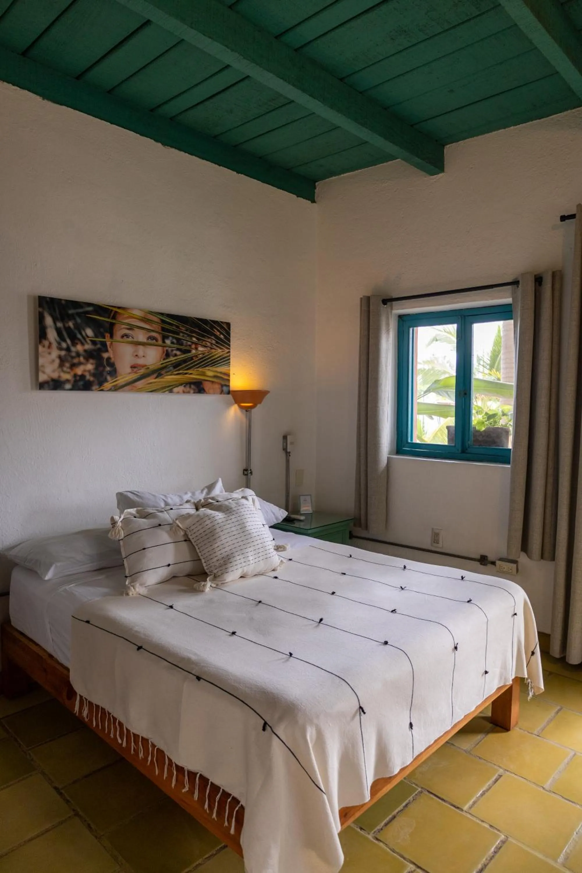 Bed in Sayulita Central Hotel