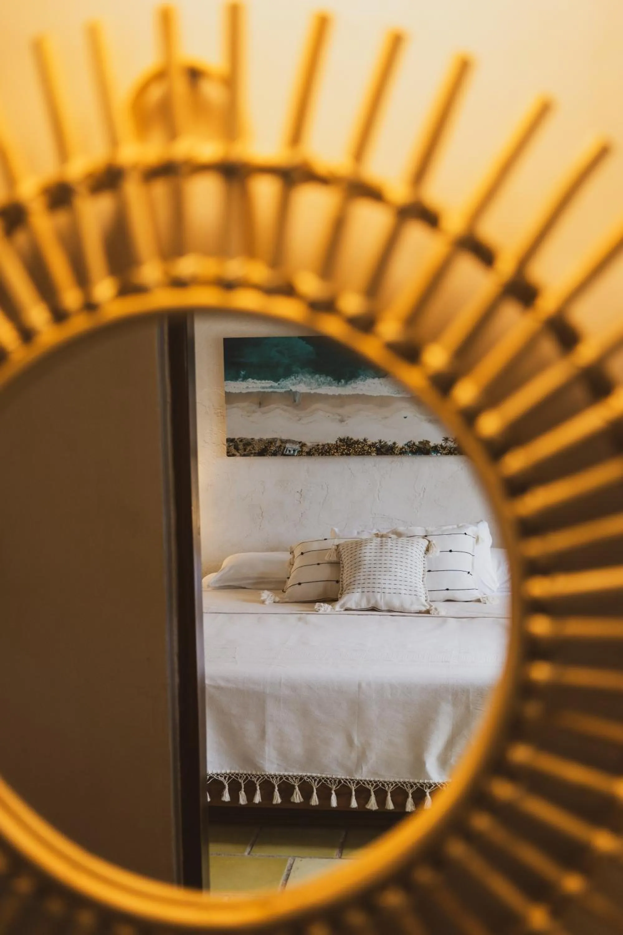 Bed in Sayulita Central Hotel