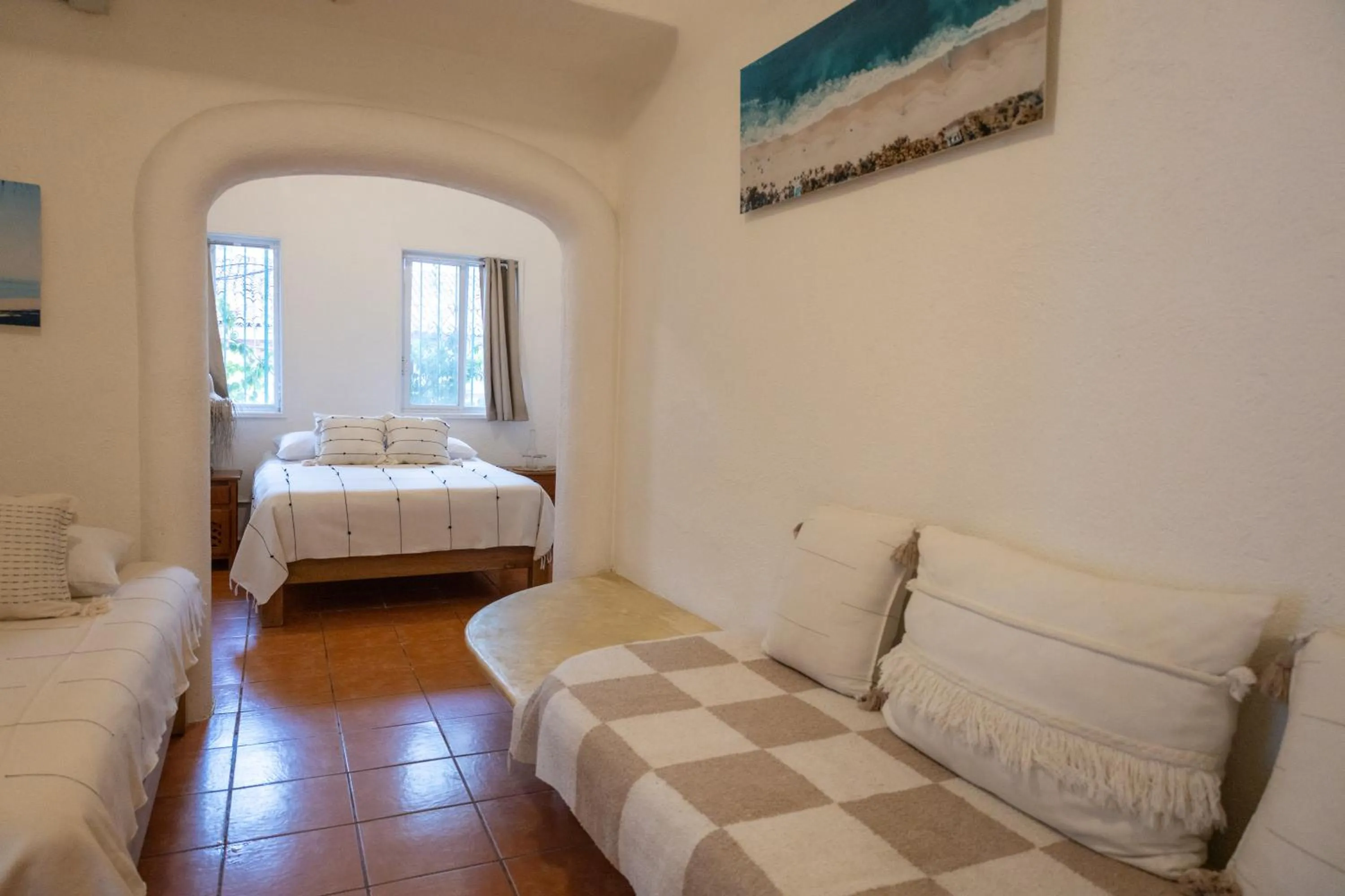 Bed in Sayulita Central Hotel