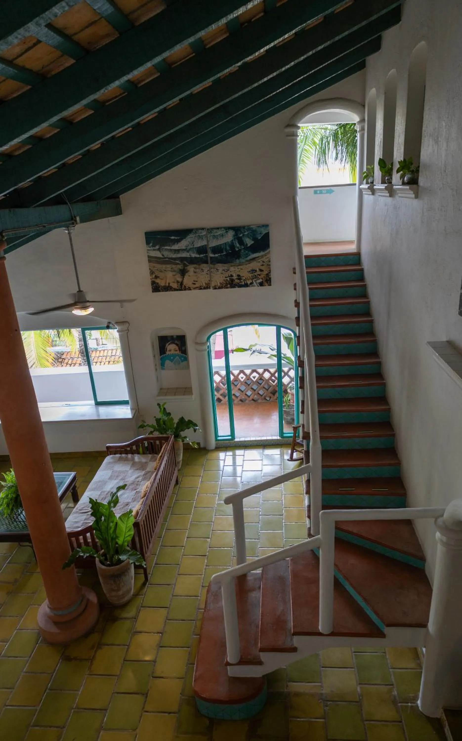 Living room in Sayulita Central Hotel