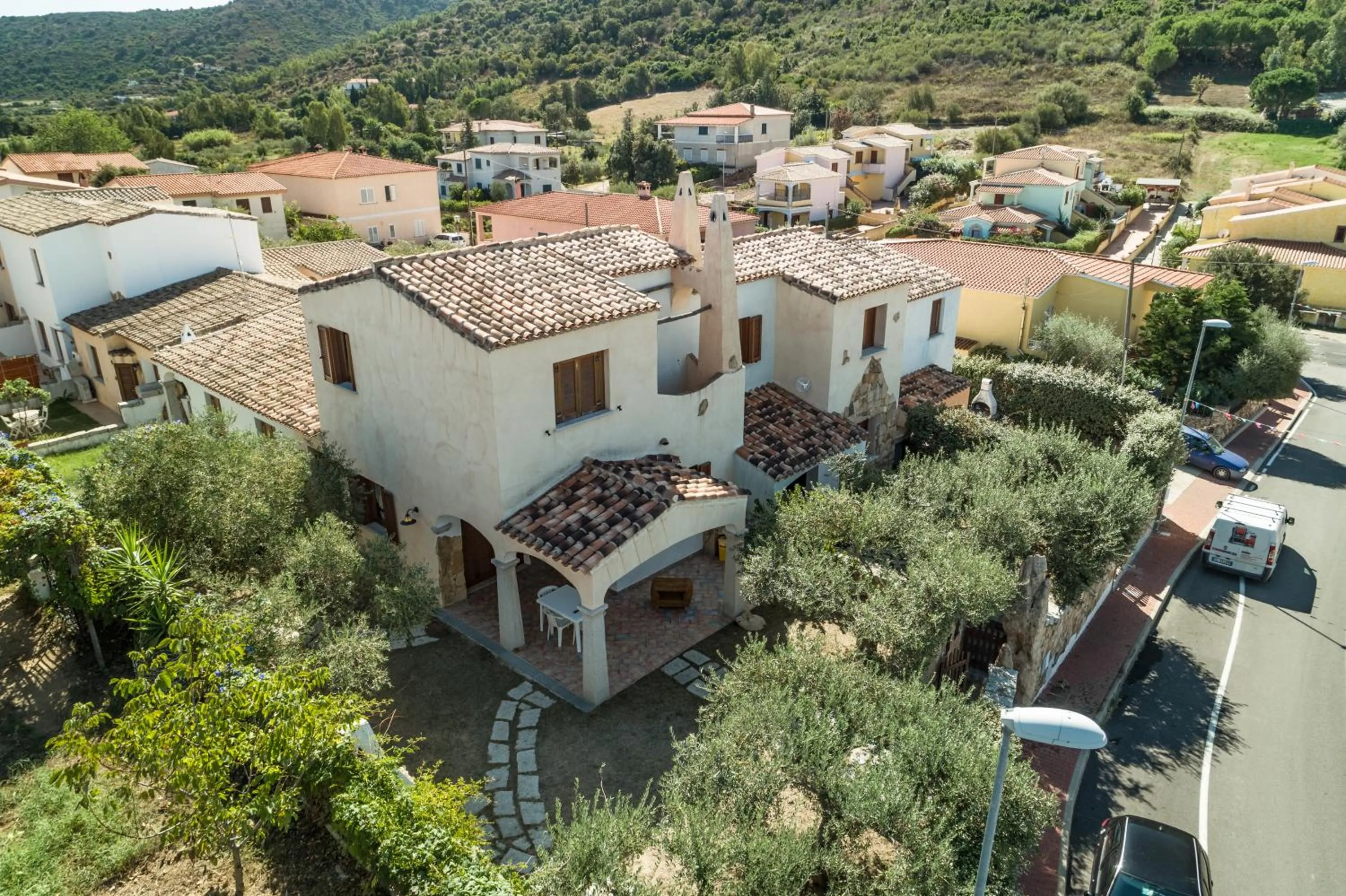 Bird's eye view in villa i ginepri