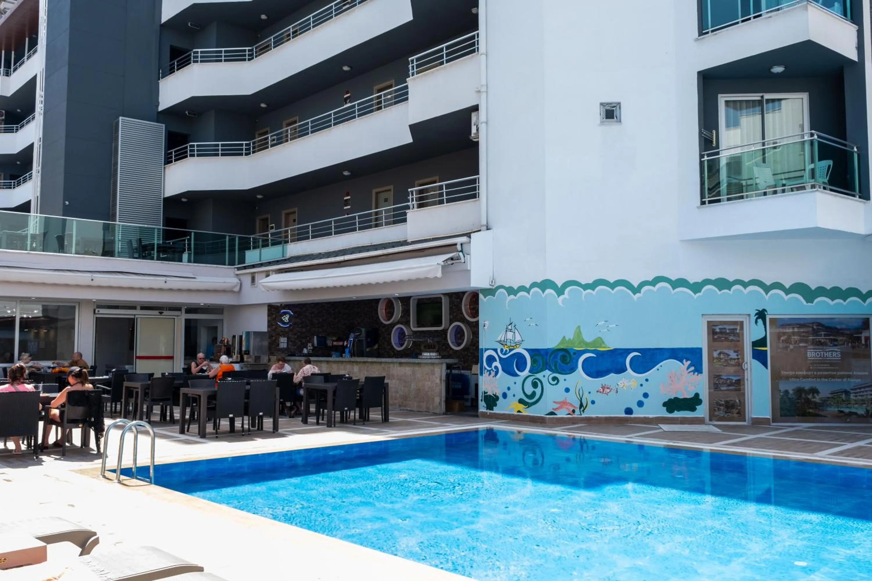 Pool view in Acar Hotel