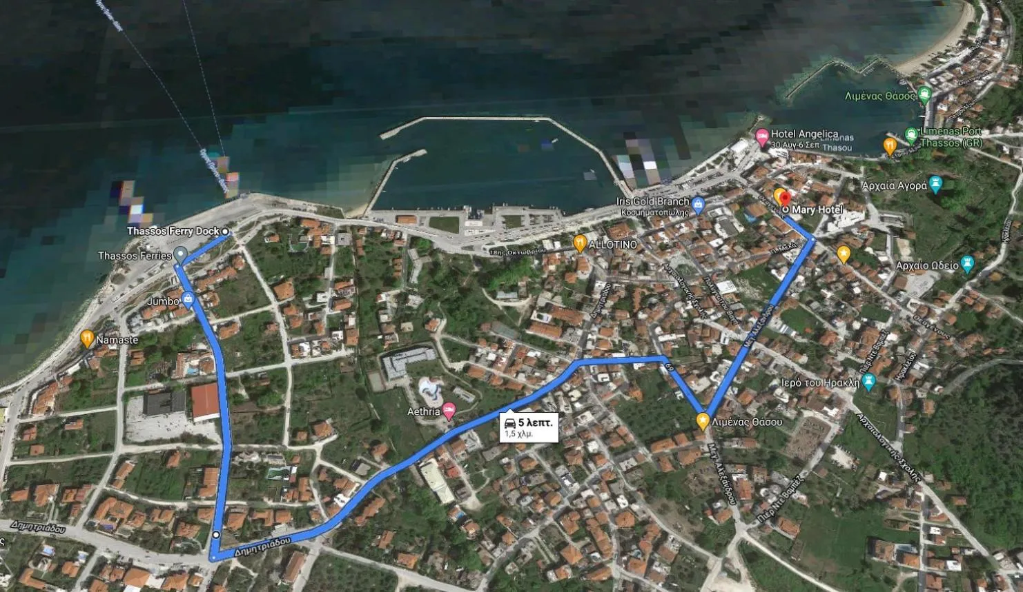 Location in Mary Hotel