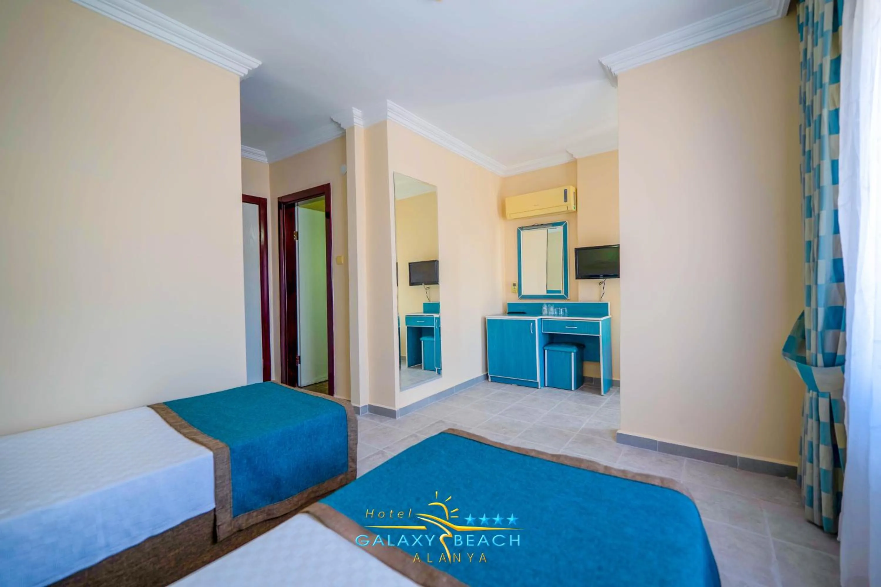 TV and multimedia, Bed in Galaxy Beach Hotel Alanya