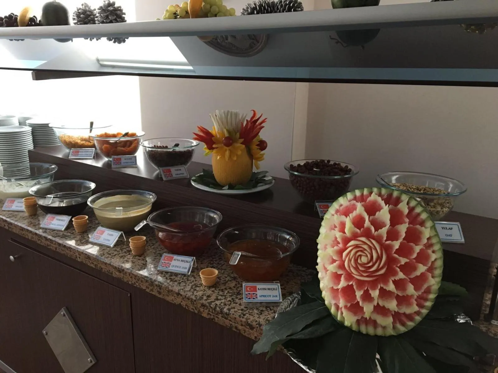 Buffet breakfast in Atak Apart Hotel
