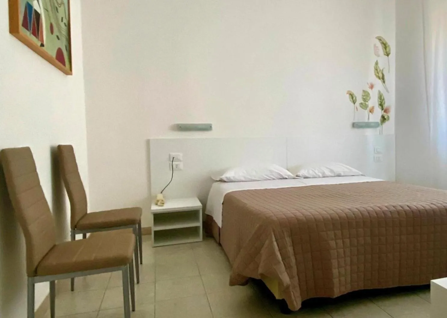 Bedroom, Bed in Albergo Moderno