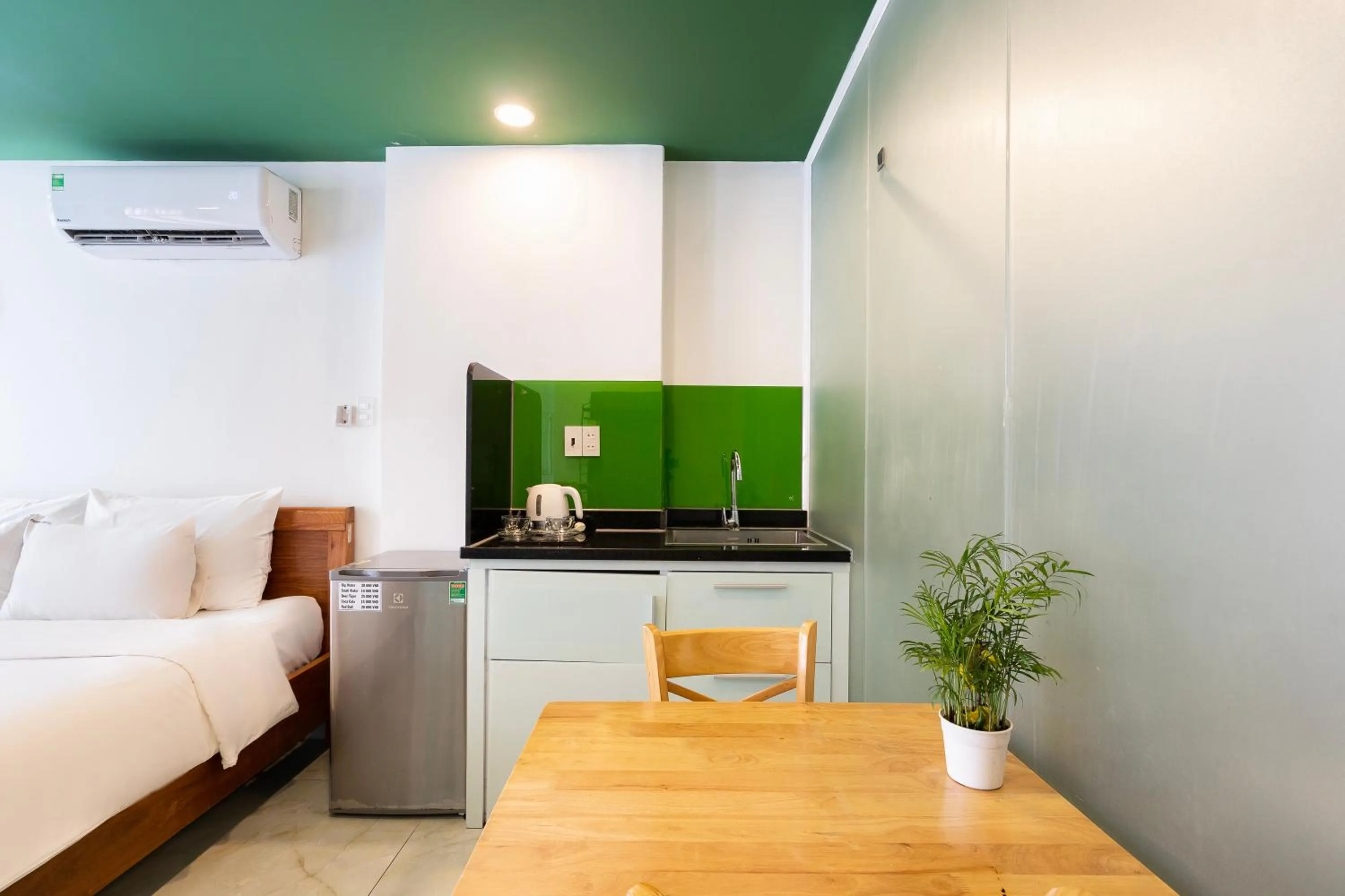 Dining area in Gemini Saigon CENTER - New & Quiet near Bui Vien Walking Street