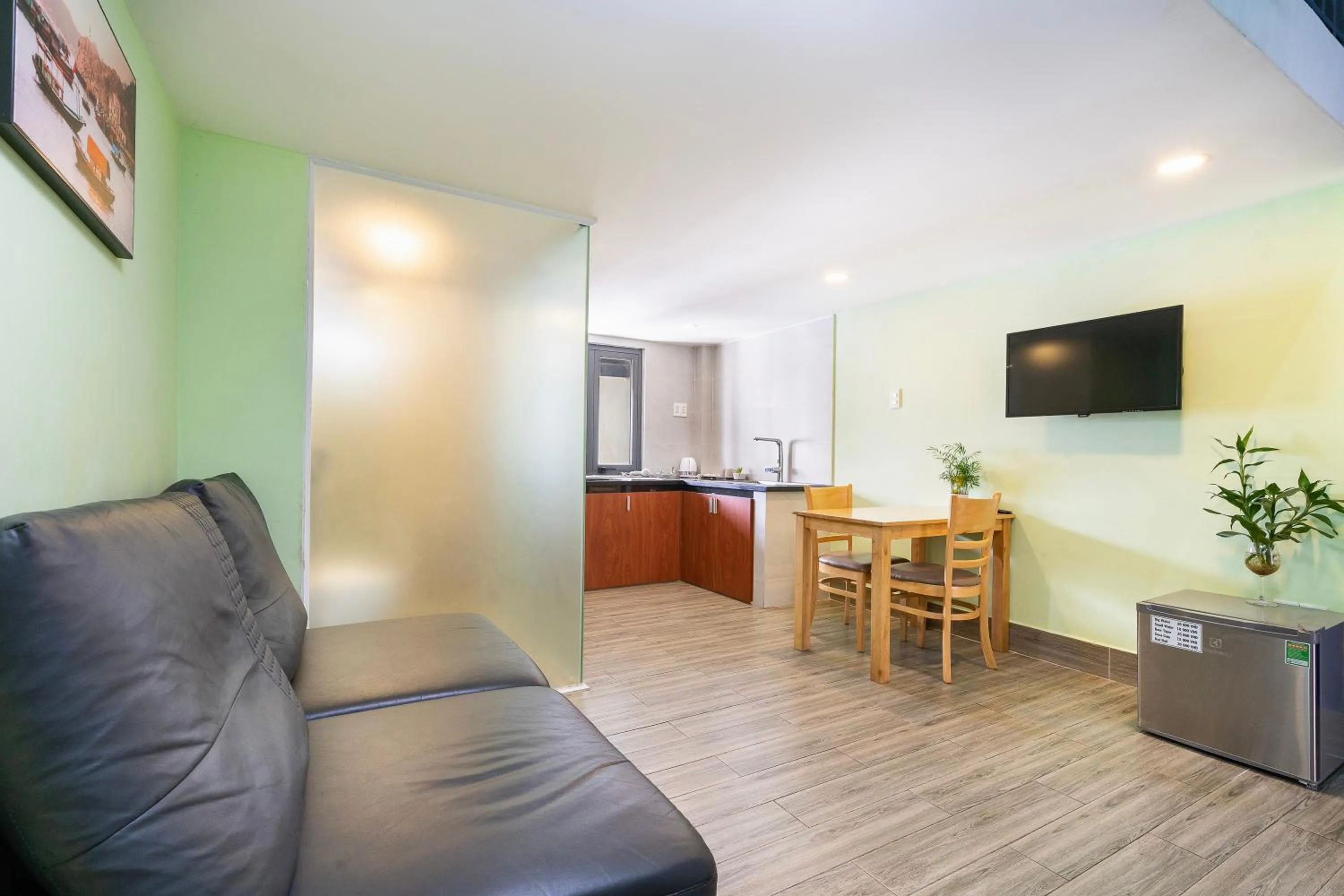 Seating area in Gemini Saigon CENTER - New & Quiet near Bui Vien Walking Street