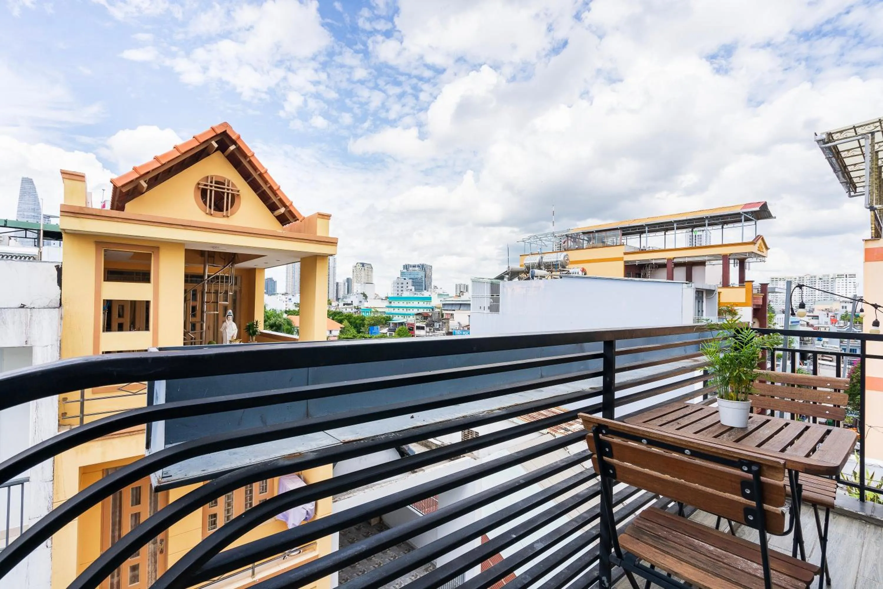 Balcony/Terrace in Gemini Saigon CENTER - New & Quiet near Bui Vien Walking Street